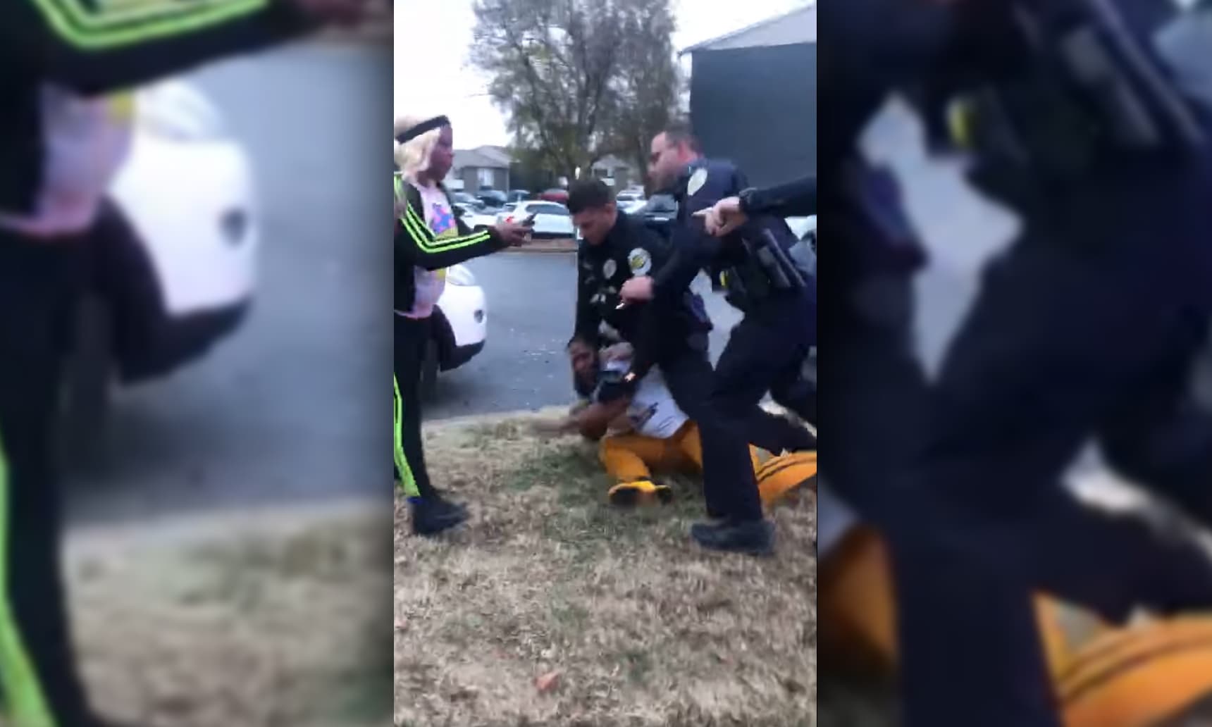 Huntsville police officers tackled a woman during a Dec. 13 incident following a traffic stop.