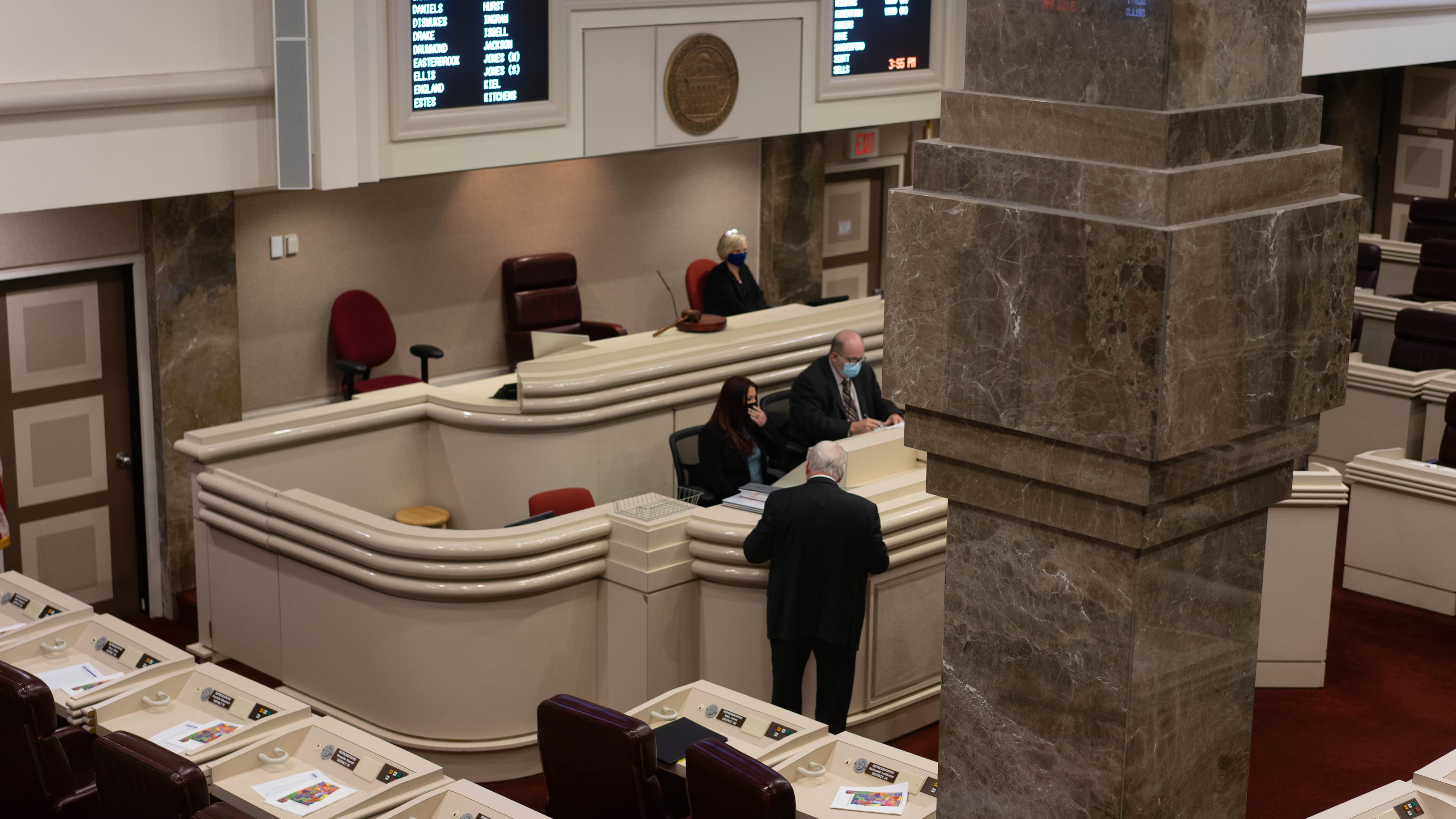 The floor of the Alabama House of Representatives during a special session.