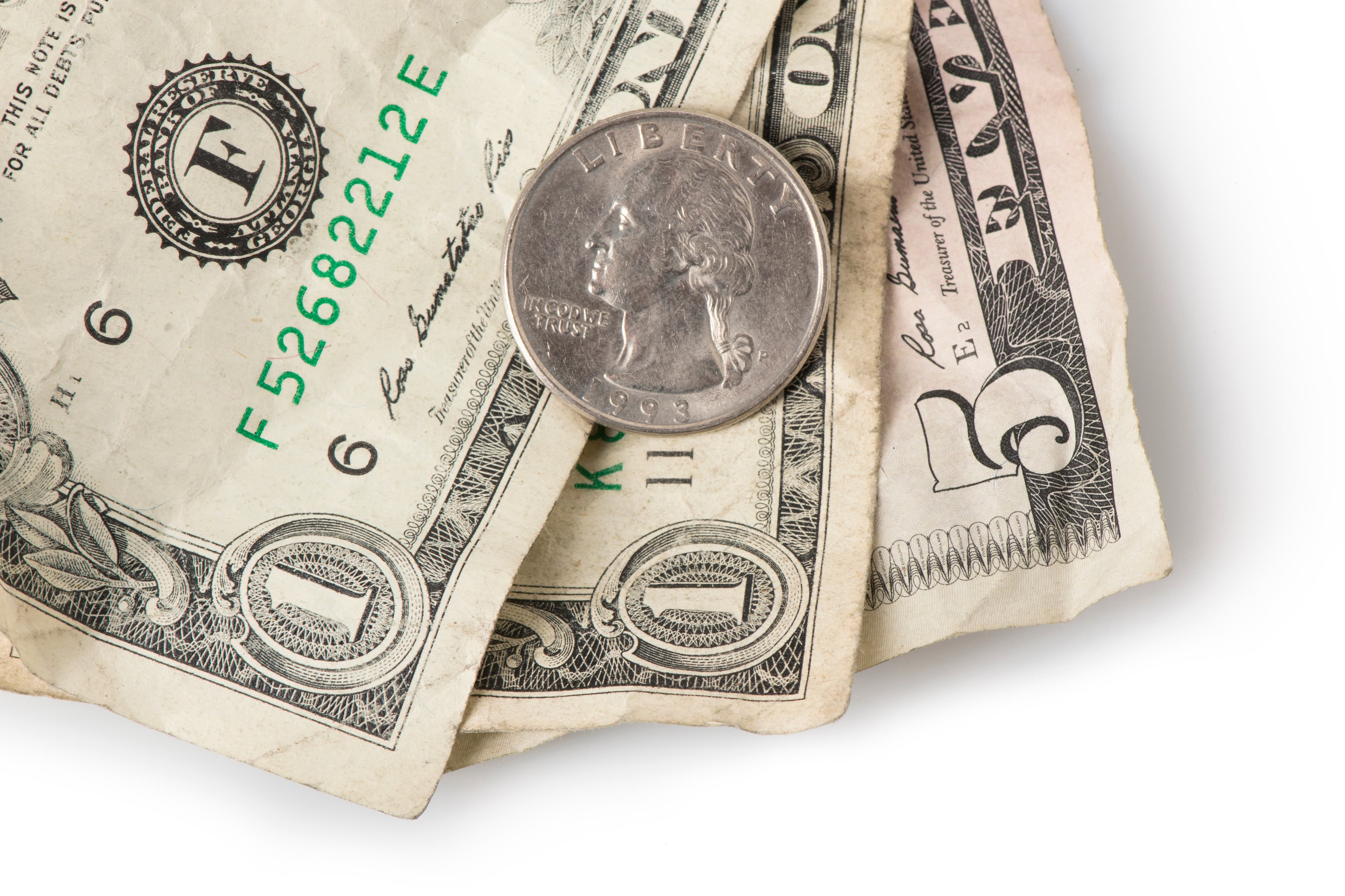 Minimum Wage - Quarter on top