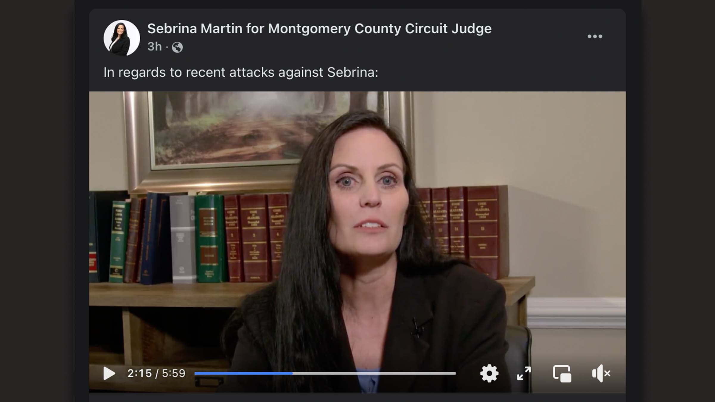 Sebrina Martin, Democratic nominee for family court judge on Montgomery's 15th judicial circuit, challenges allegations made against her by three children and her ex-husband.