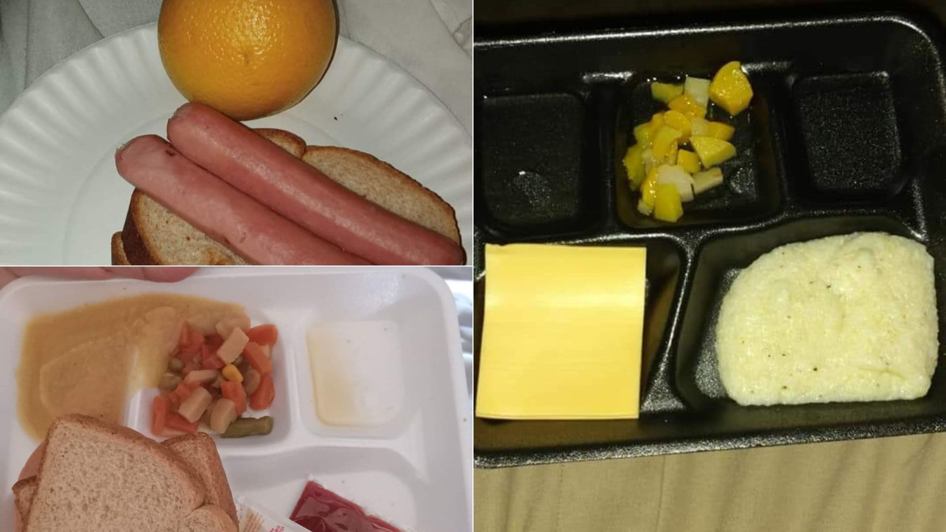 Food being served to incarcerated individuals in Alabama prisons during a prison strike.