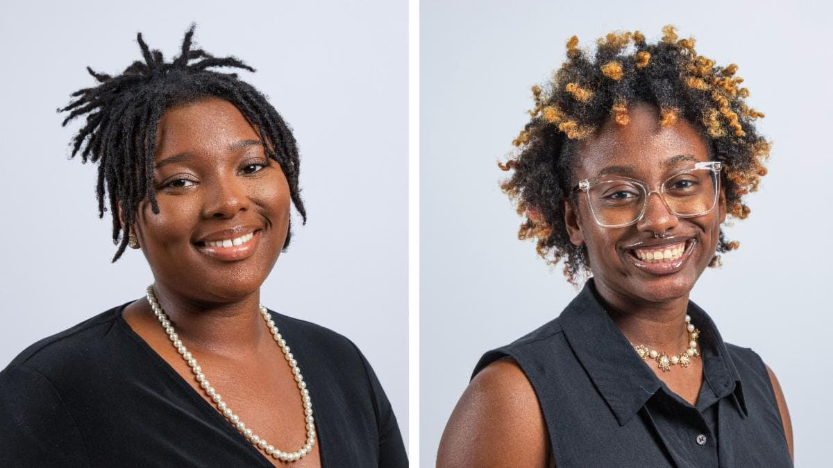 Stillman College seniors Ta'kari Bryant (left) and Jaela Williams have been named to the White House HBCU Scholars Initiative 2023-24 cohort.