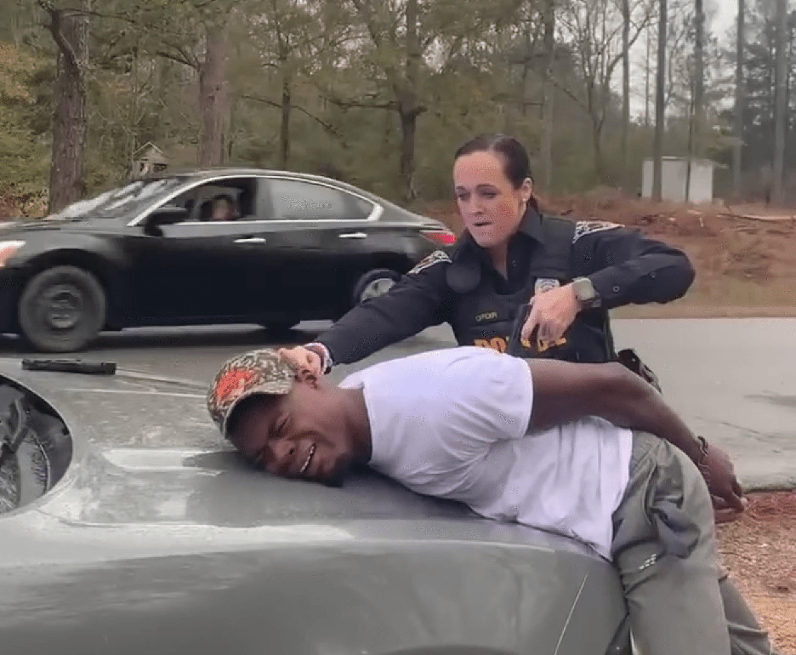 An officer with the Reform Police Department was caught on video tasing a man in the back.