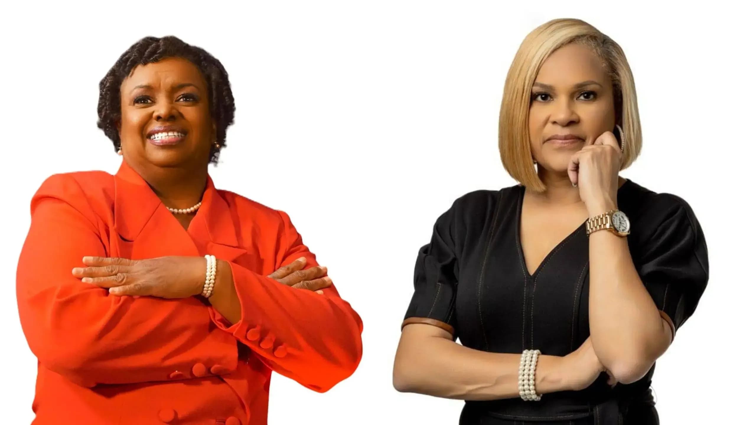 Pat King, left, and Michelle Watkins, right.