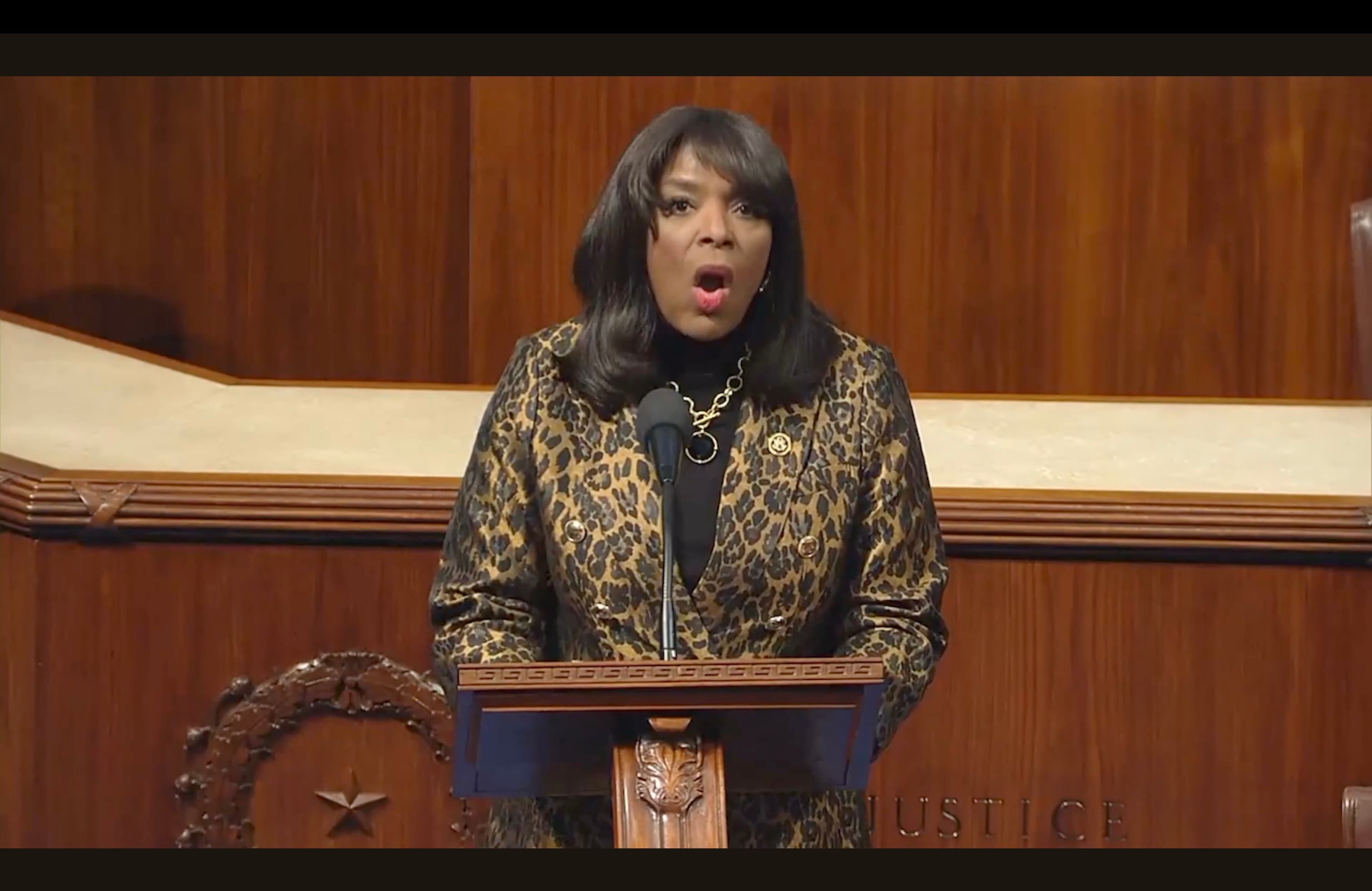 Rep. Terri Sewell speaks on the floor of the U.S. House.