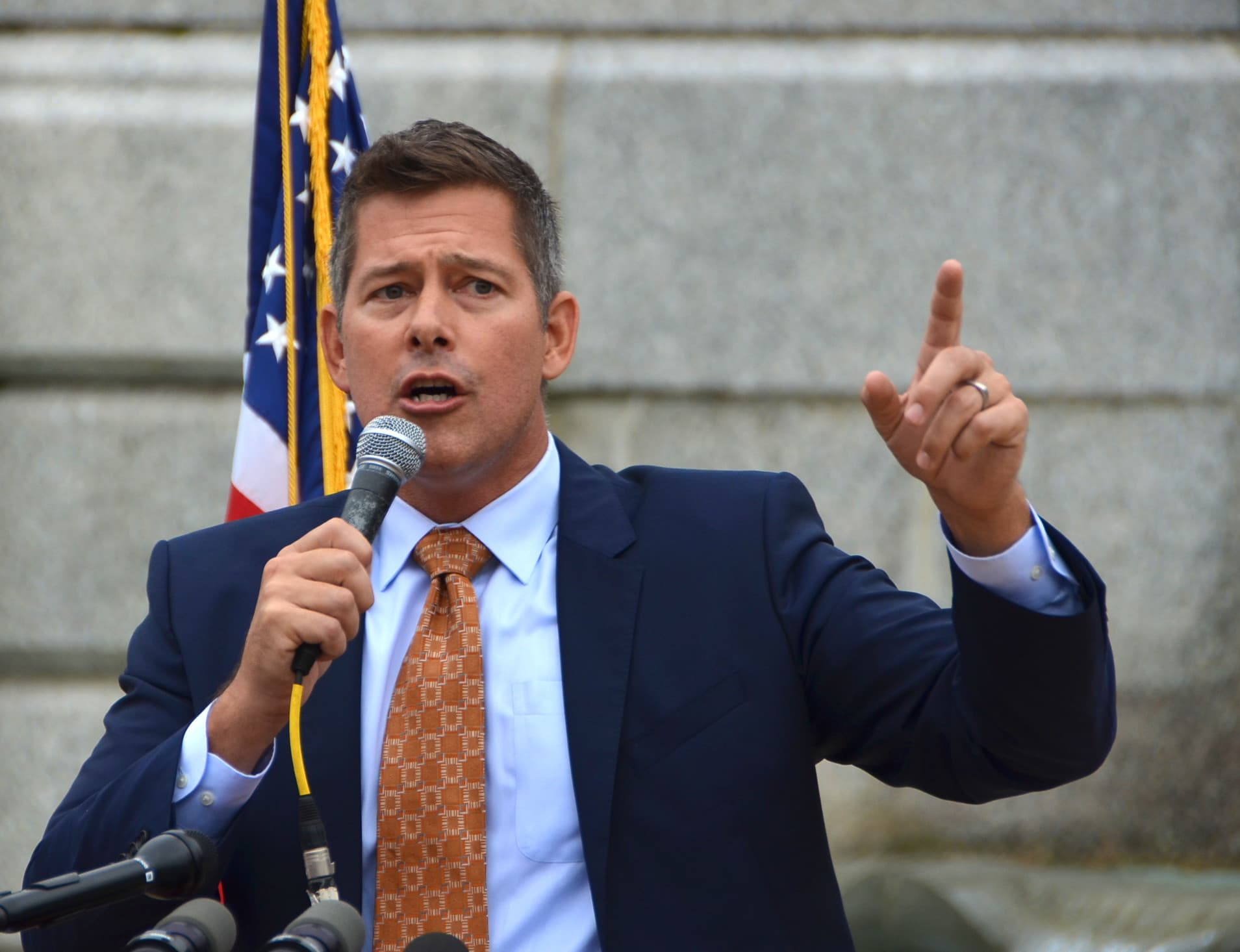 Rep. Sean Duffy (R-WI-07) speaks at the Unite for Puerto Rico Washington Rally, Lower Senate Park on the U.S. Capitol Grounds, Washington, DC.