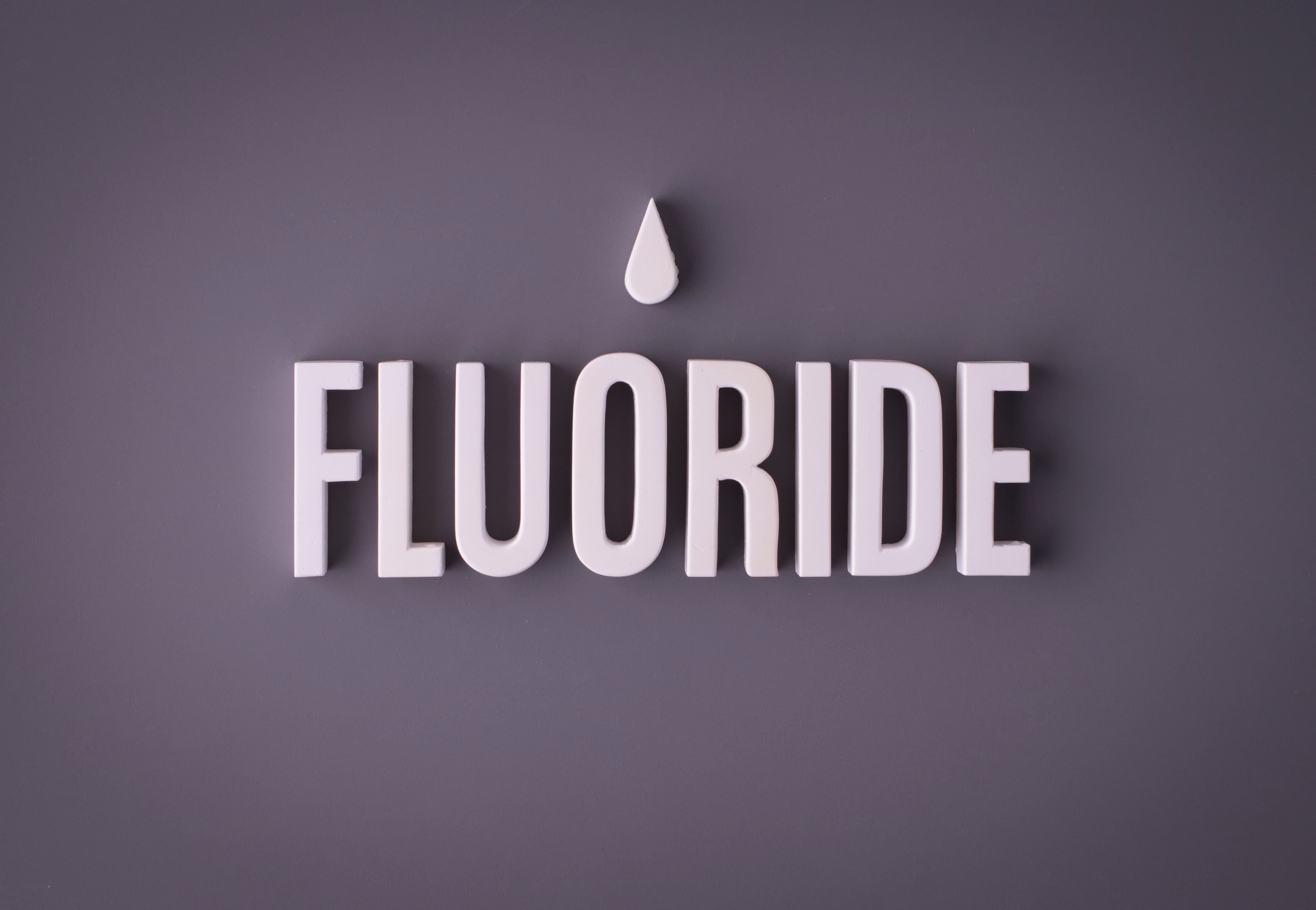 Fluoride sign lettering