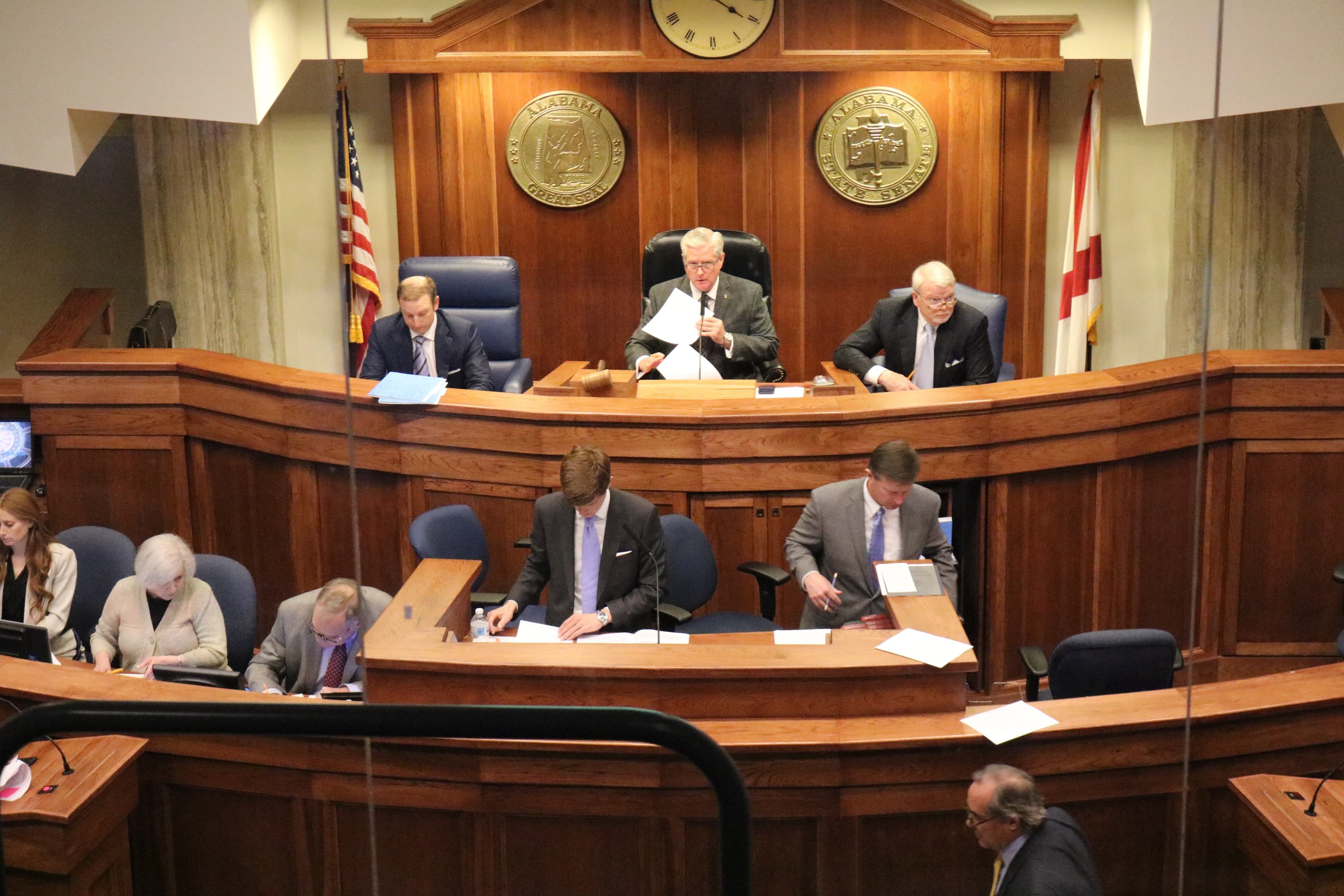 Then-Majority Leader Greg Reed, R-Jasper, presiding over the Alabama state Senate. Reed is now the Senate president pro tem.