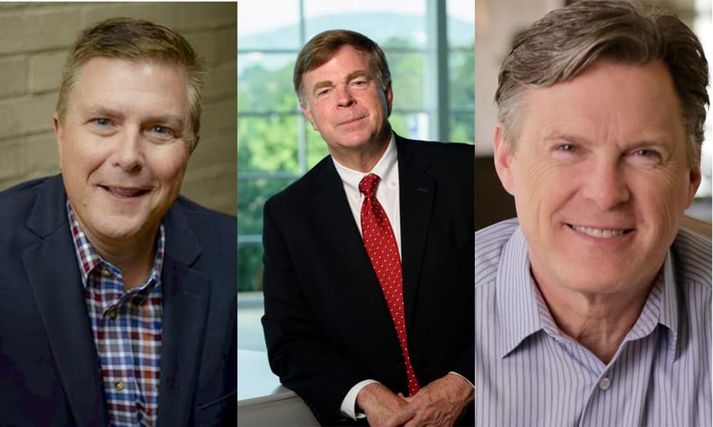 From Left to Right, Evangelist Scott Dawson, Huntsville Mayor Tommy Battle, and state Sen. Bill Hightower are particpants in tonight's debate. (Photos per the candidates' individual campaigns and the Scott Dawson Evangelistic Association)