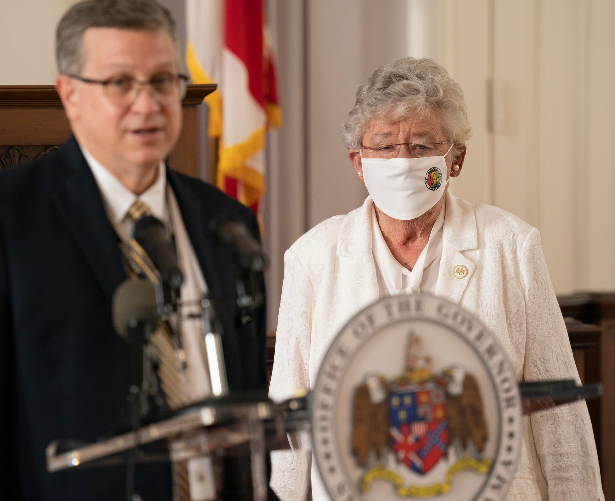 Gov. Kay Ivey held an Coronavirus update Press conference Wednesday, July 29, 2020 in Montgomery, Ala. (Governor's Office/Hal Yeager)