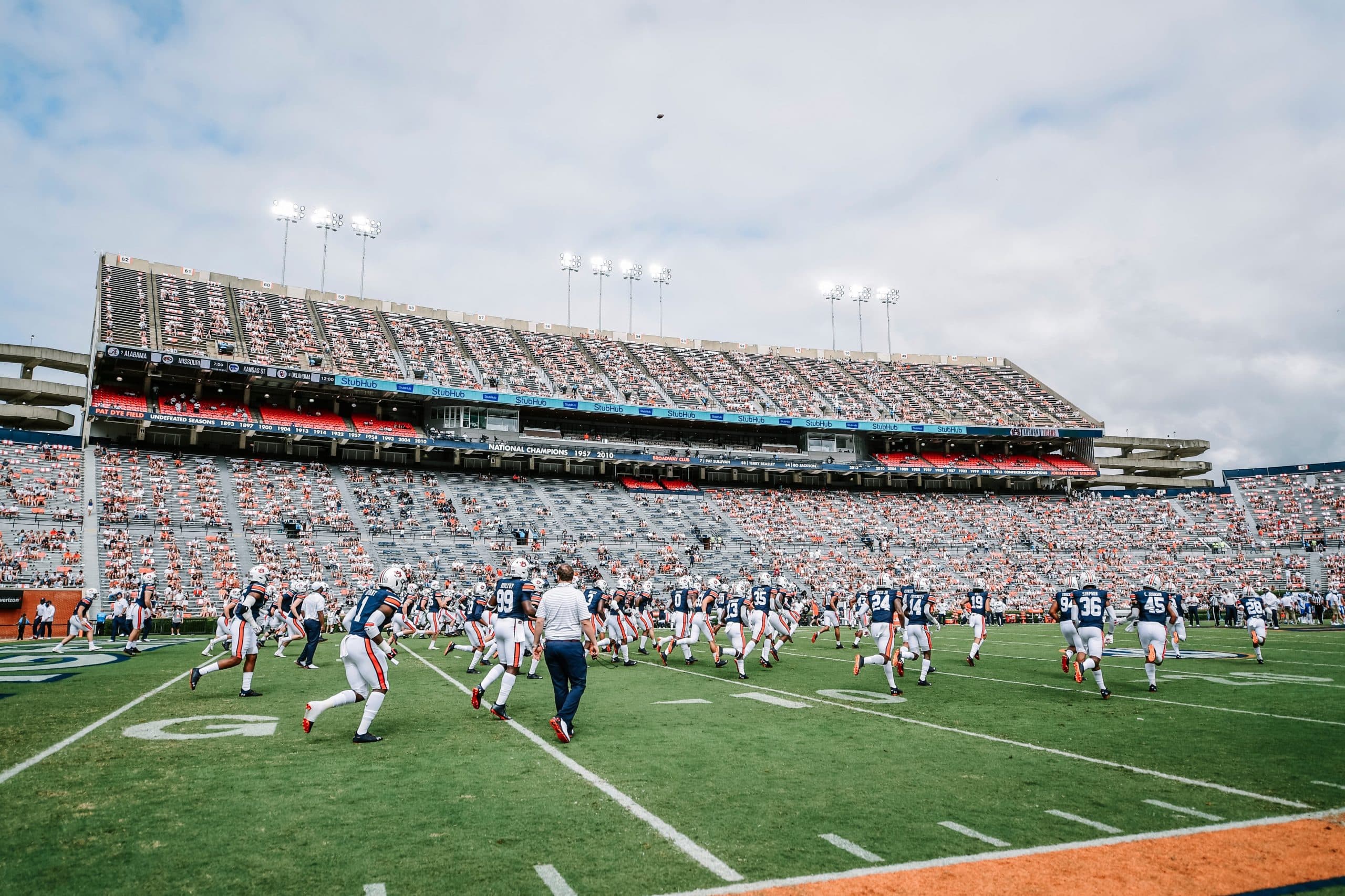 An Auburn University football game during the COVID-19 pandemic. (VIA AUBURN UNIVERSITY)