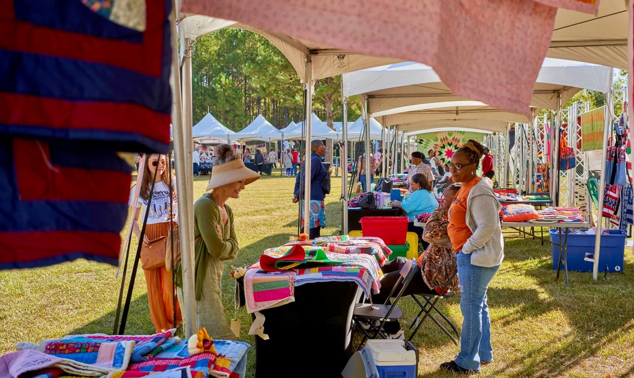 The Airing of the Quilts Festival in the Gee’s Bend community of Wilcox County.
