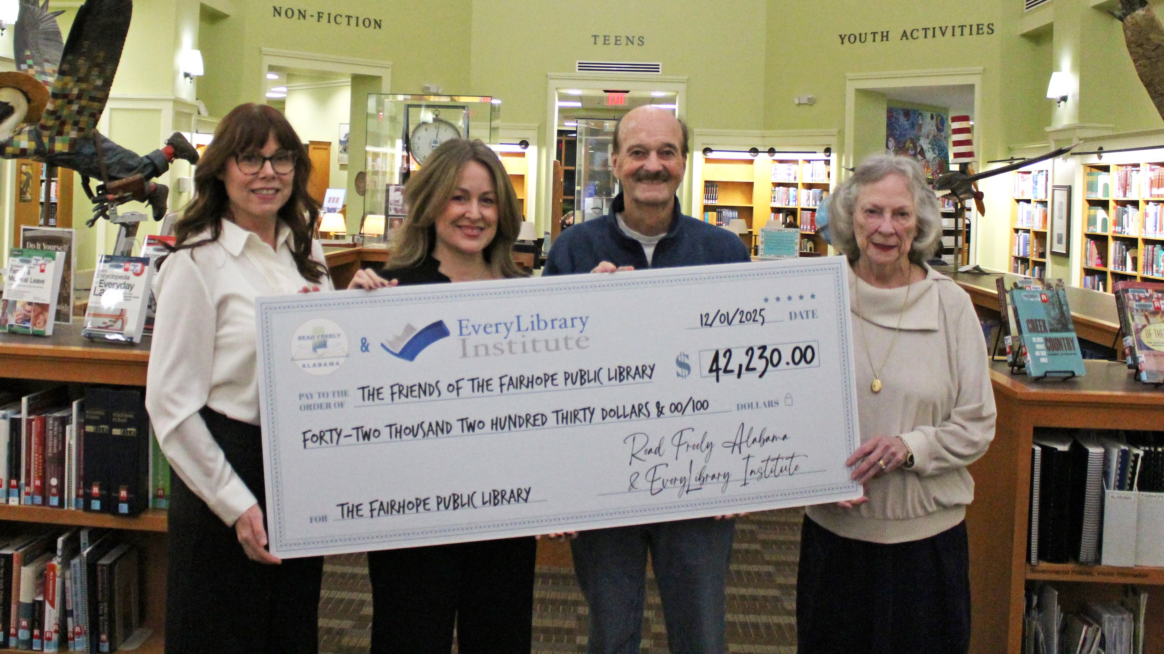 Read Freely Alabama has been awarded a $40,000 grant from Nathan Cummings Foundation (NCF) to further civic engagement in advocating for Alabama’s public libraries.