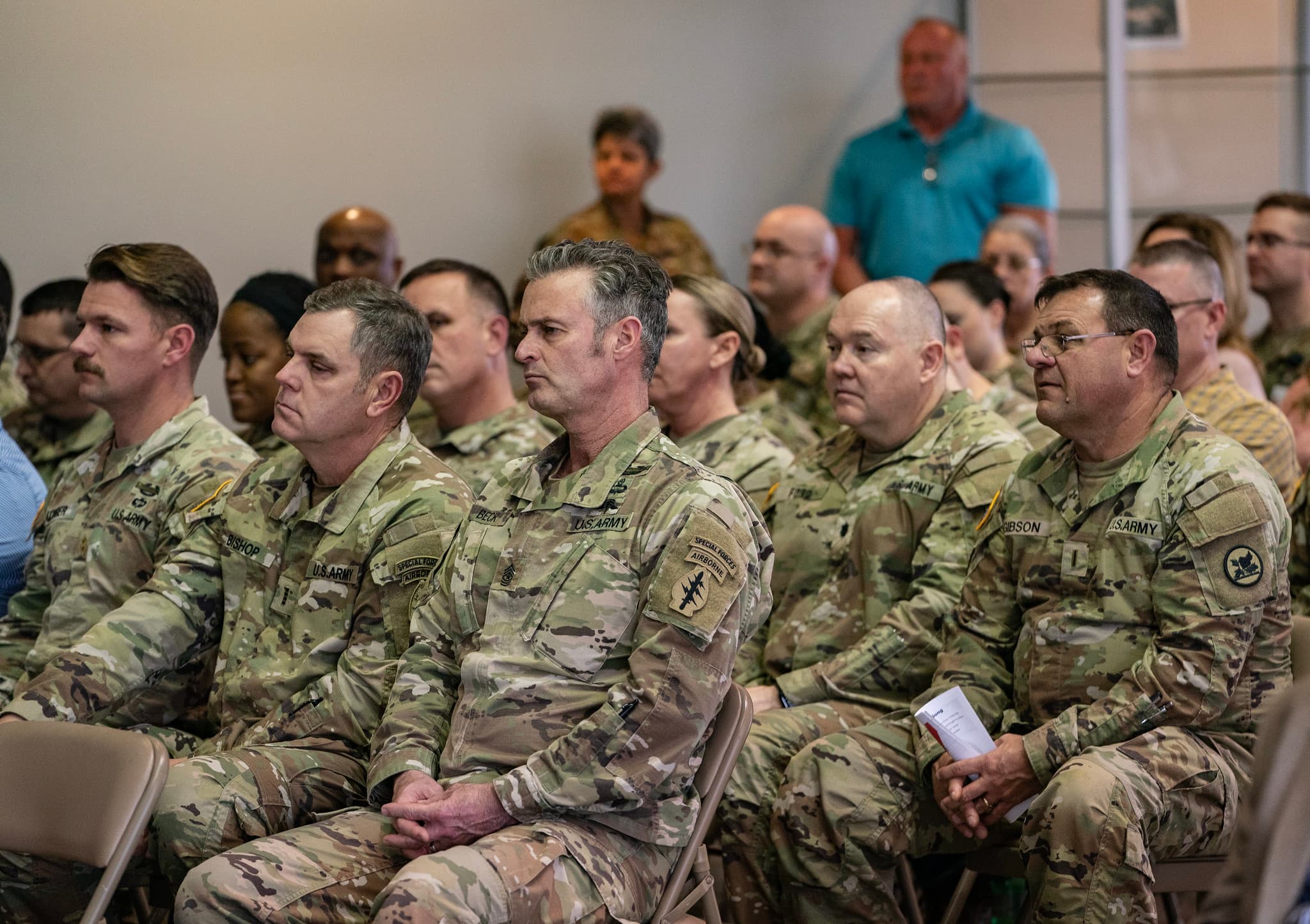 National Guard members at National Guard headquarters in Montgomery, Alabama. in 2023.