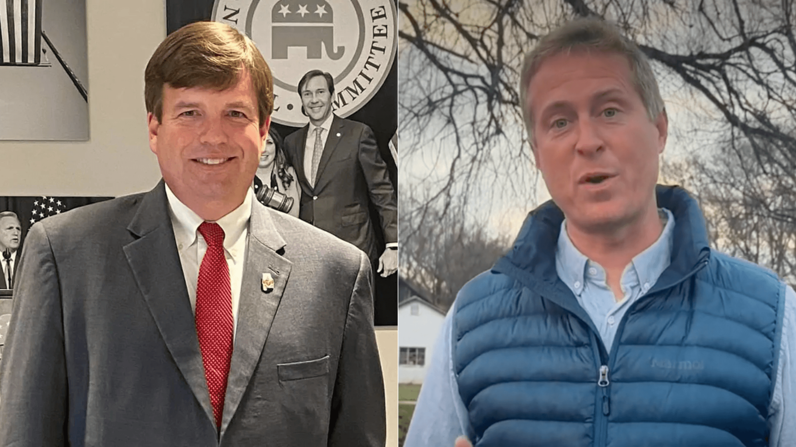 U.S. Representative Dale Strong and congressional candidate Andrew Sneed.