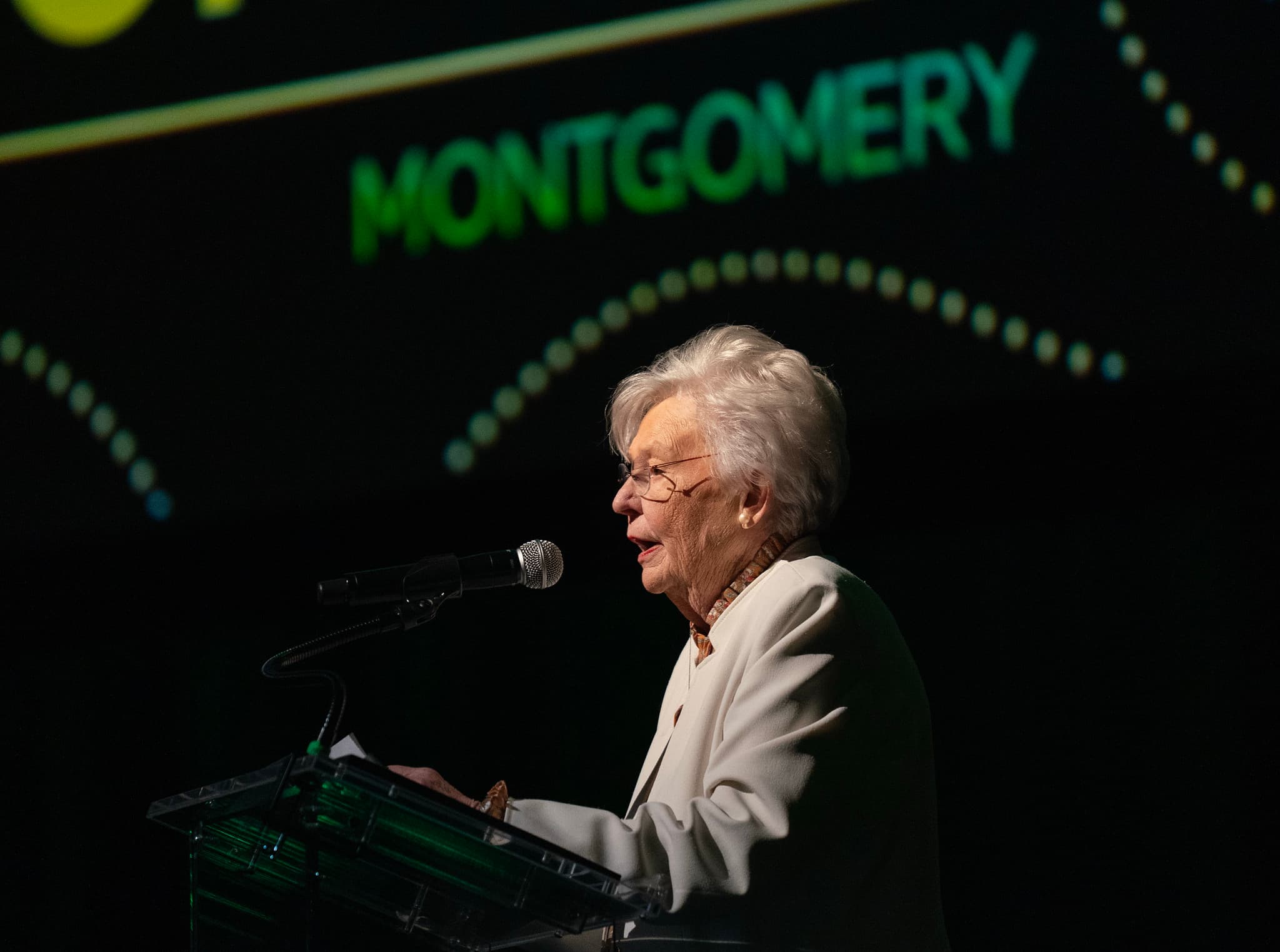 Governor Kay Ivey gave remarks to the Alabama League of Municipalities Annual Convention at the Montgomery Performing Arts Center Tuesday, April 28, 2026 in Montgomery, Ala.