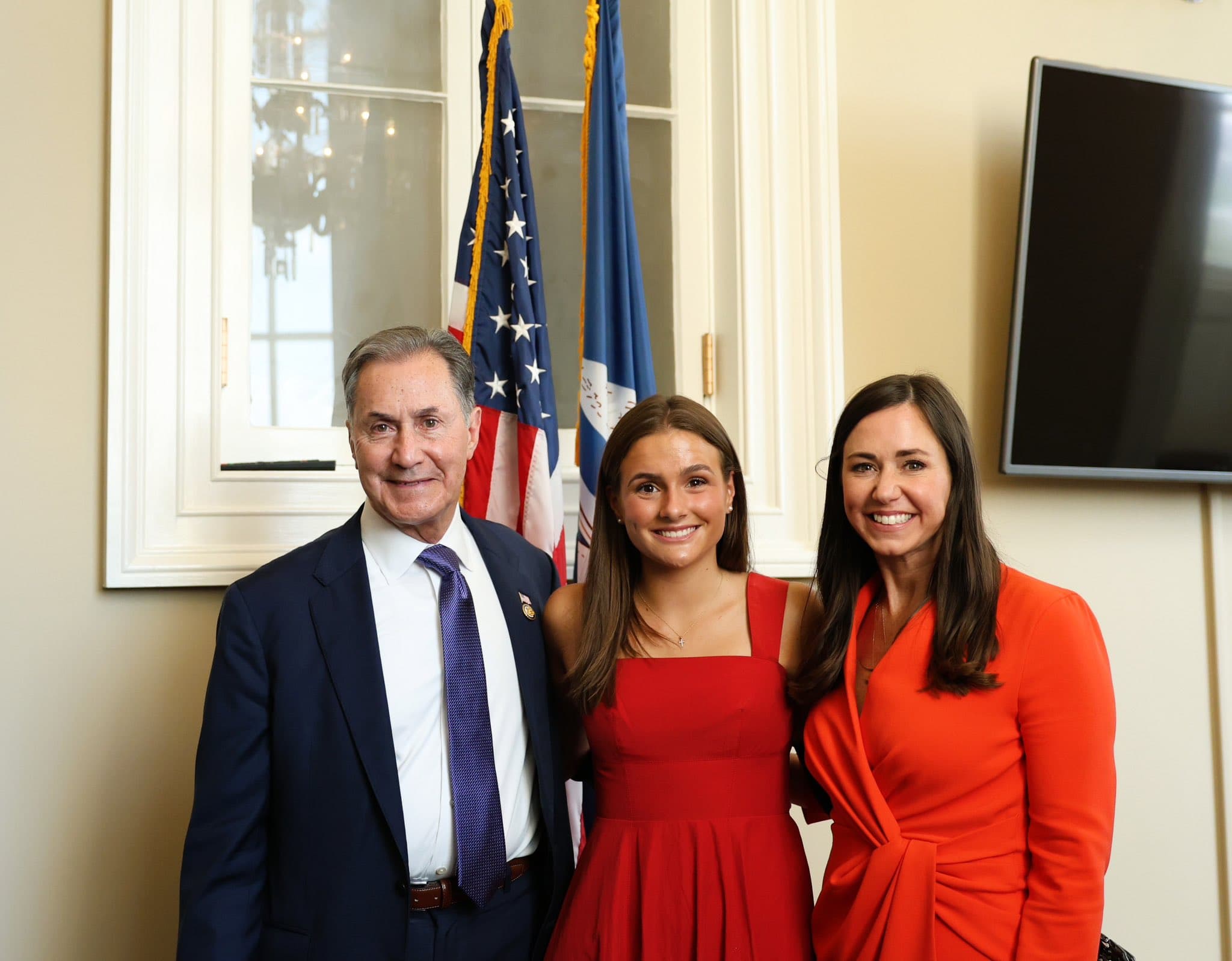 Representative Gary Palmer, Lulu Gribbin, and Senator Katie Britt in Washington, D.C.