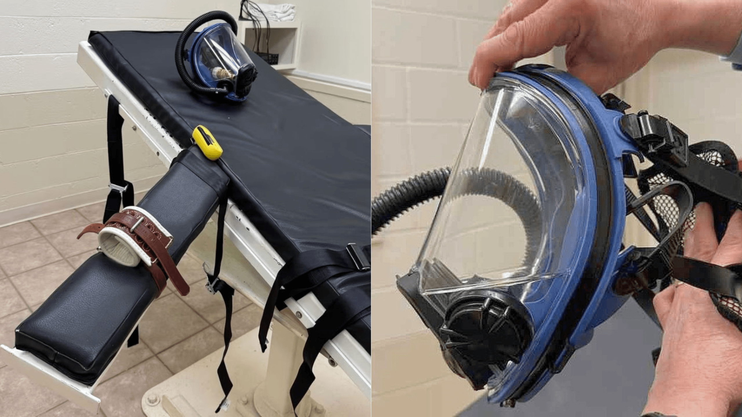 Nitrogen hypoxia execution equipment in Louisiana.