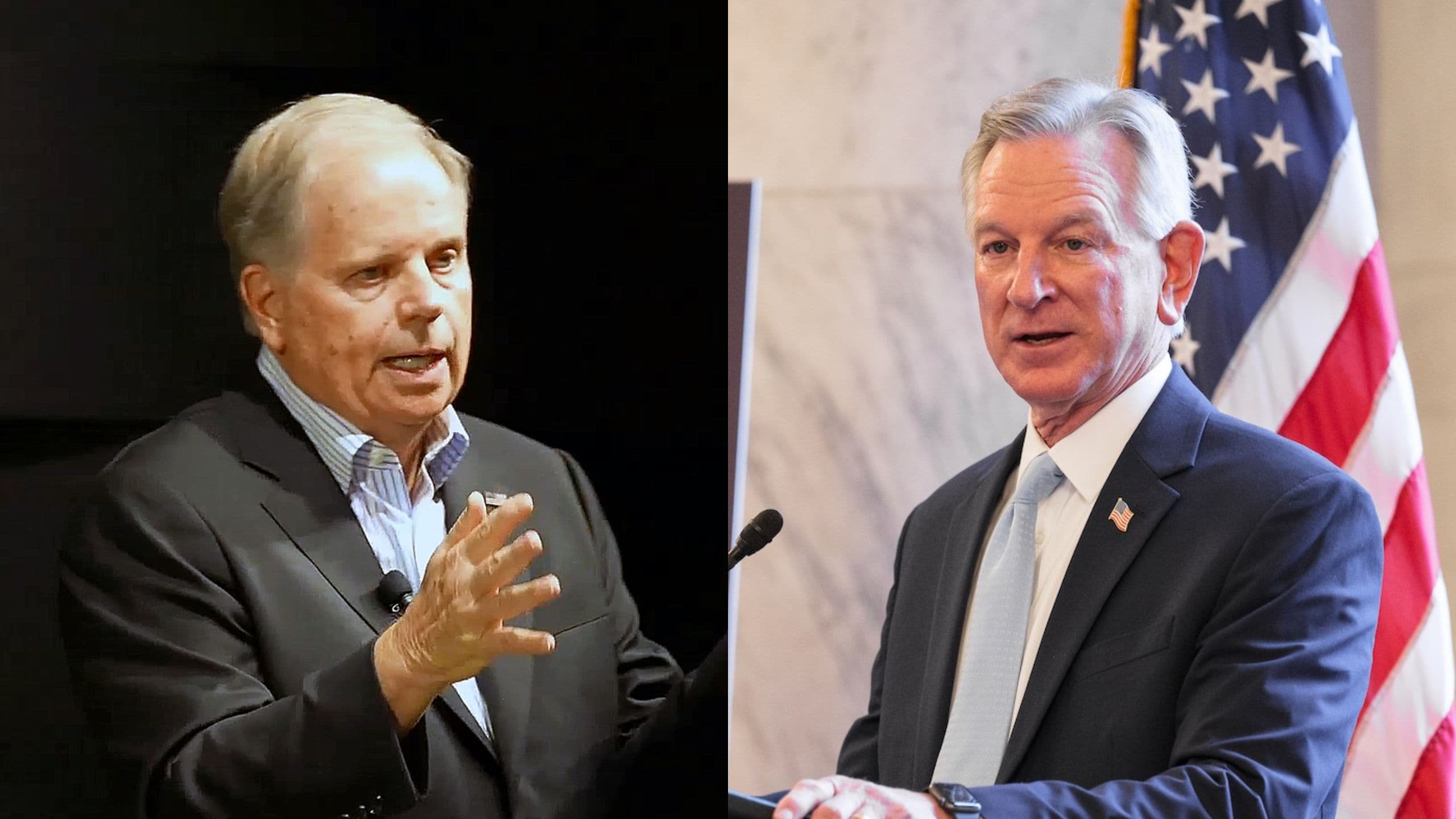 Gubernatorial candidates Doug Jones and Tommy Tuberville.