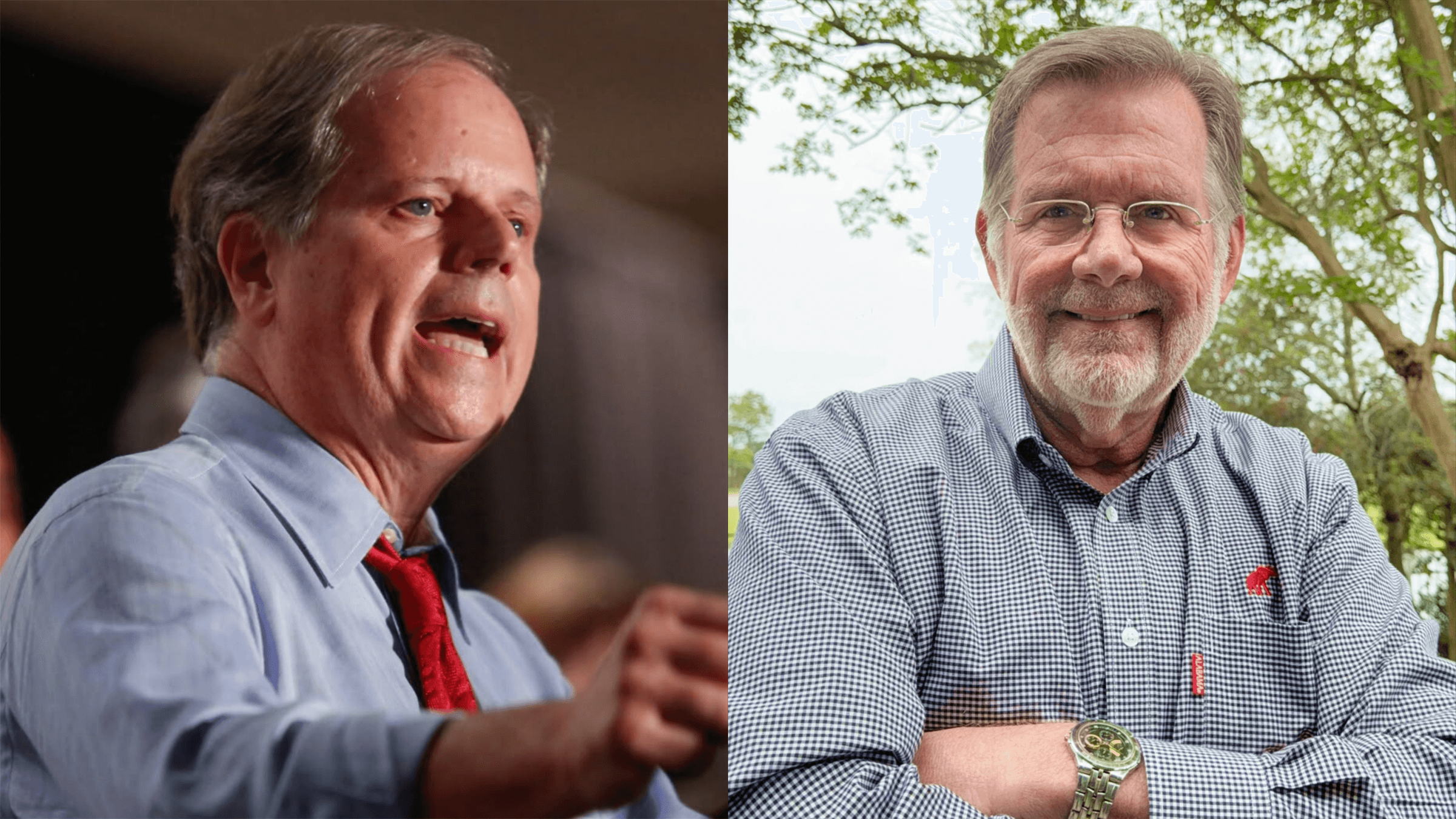 Doug Jones (left) and Ron Sparks (right).