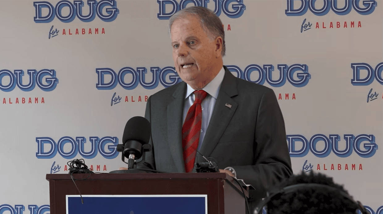 Doug Jones speaks to the media. Wednesday, Sep. 2, 2026.
