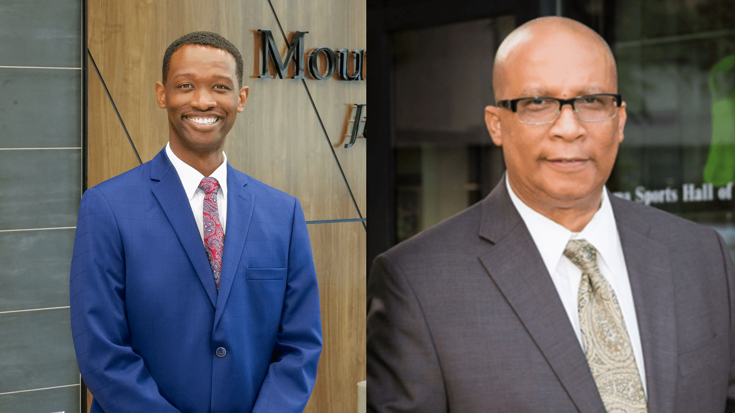 U.S. Senate candidates Craig Jelks (left) and Everett Wess (right).