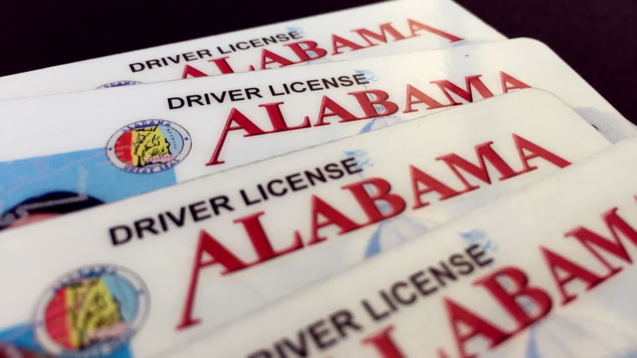 Alabama driver's licenses.