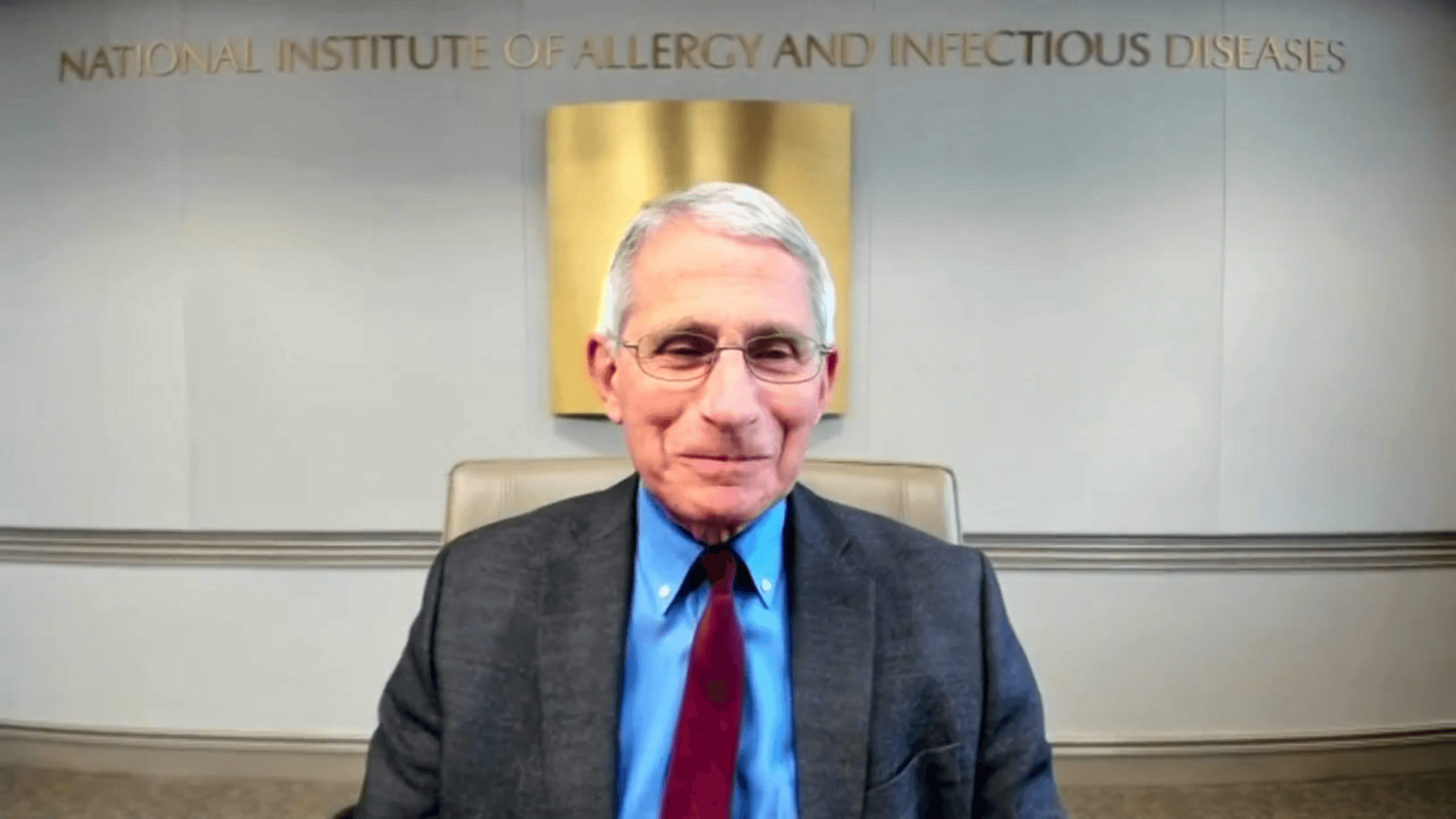 Dr. Anthony Fauci speaks during a video press conference with Sen. Doug Jones, D-Alabama.