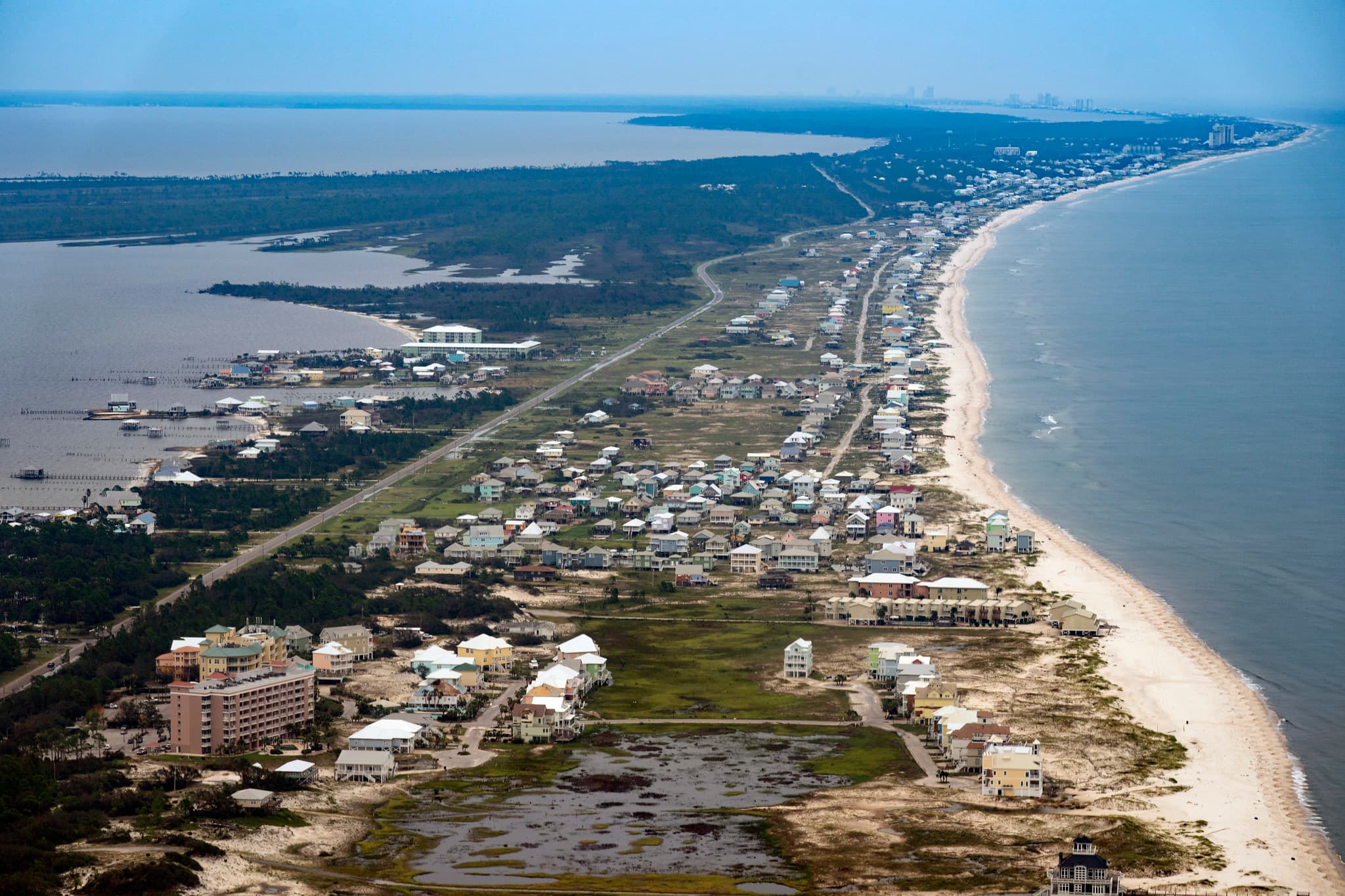 Gov. Kay Ivey took a tour of the damage from Hurricane Sally on the gulf coast Friday September 18, 2020. (Governor's Office/Hal Yeager)