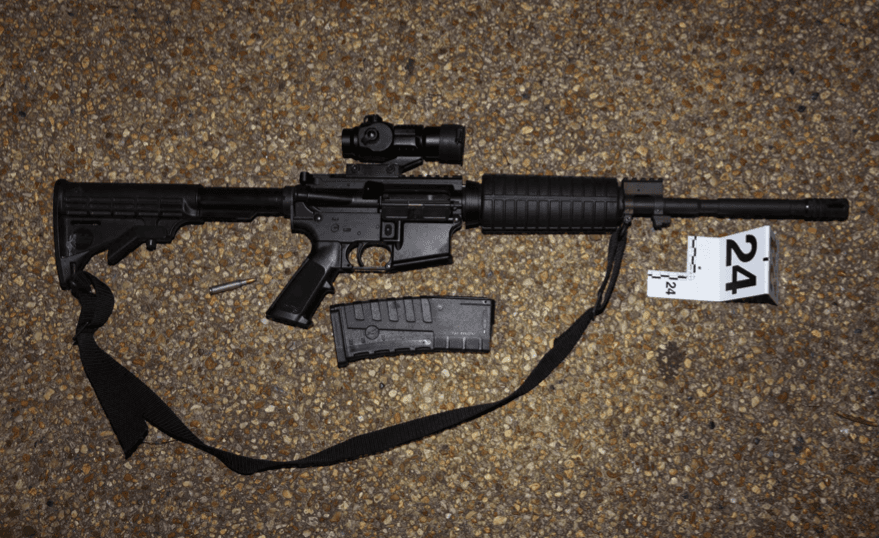 Police found a crossbow, Molotov cocktails, guns, smoke canisters and dozens of rounds of ammunition in Alabama man Lonnie Leroy Coffman's truck. (VIA COURT RECORDS)