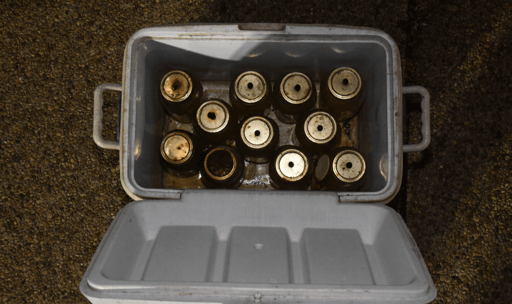 Police found 11 homemade Molotov cocktails in the truck of Alabama man Lonnie Leroy Coffman. (VIA COURT DOCUMENTS)