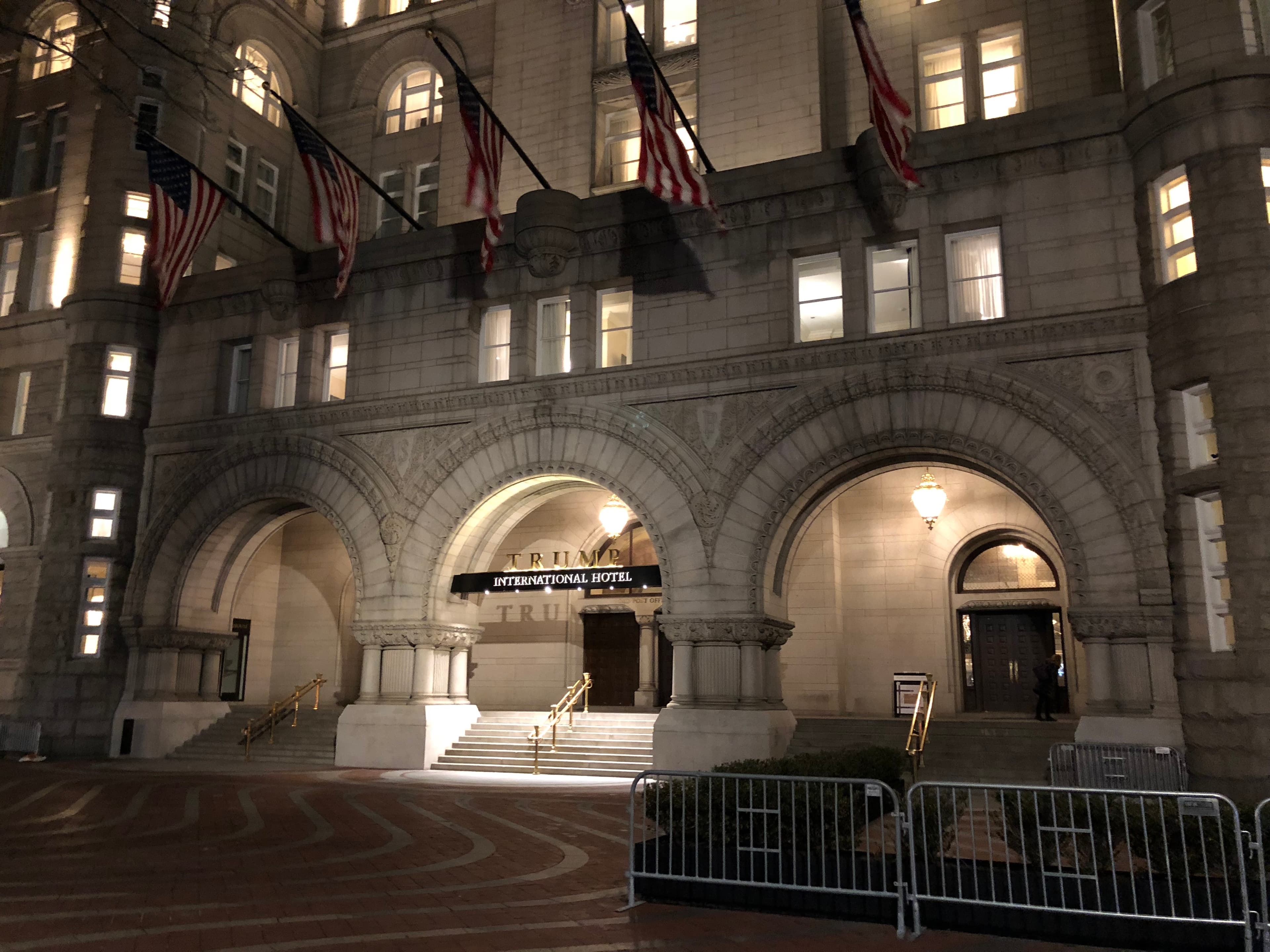 The entrance to the Trump International Hotel in Washington D.C. (VIA WIKIMEDIA COMMONS)