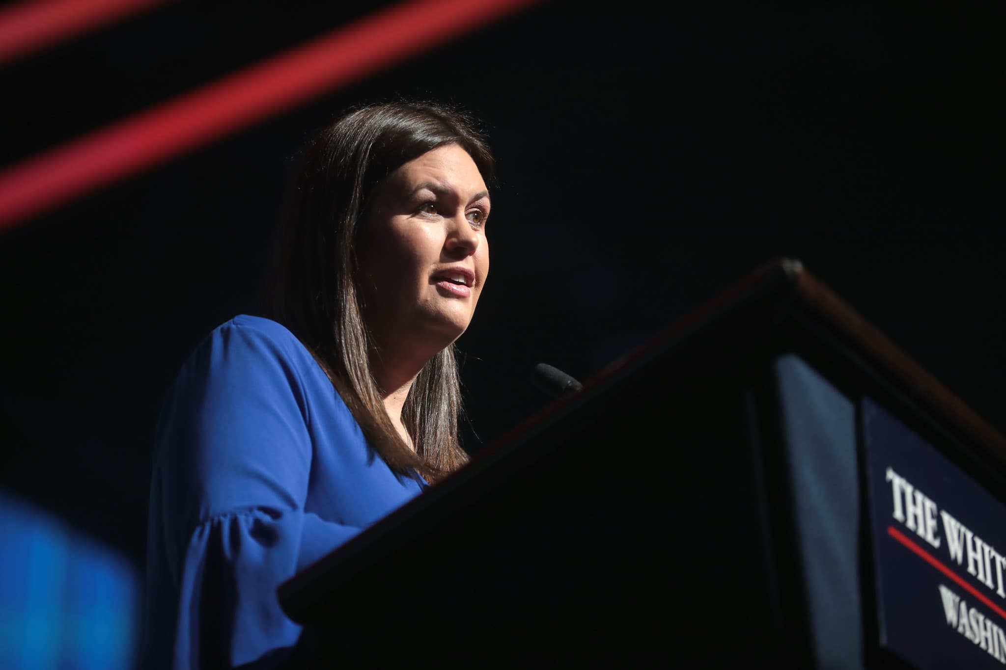 Sarah Sanders (VIA GAGE SKIDMORE/FLICKR)