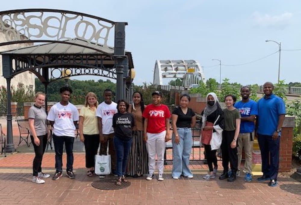 Students from the Martin Luther King Jr. Freedom Center.