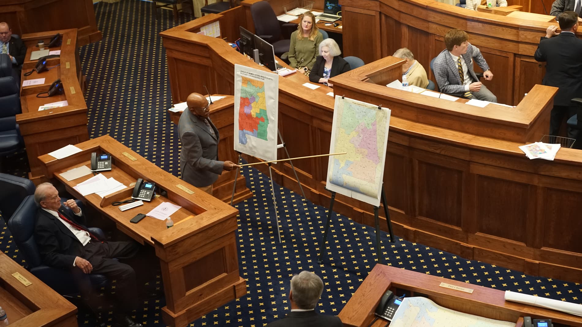 The Alabama Senate during a special session on redistricting. (JOHN H. GLENN/APR)