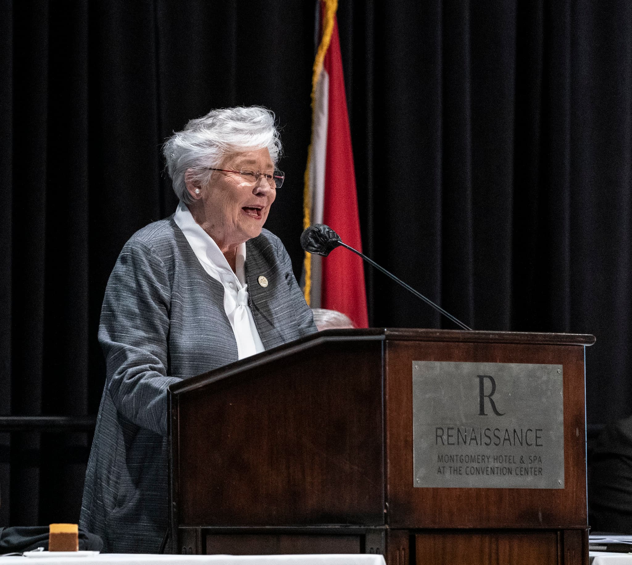 Governor Kay Ivey gave remarks at the Economic Development Conference, Governor’s Luncheon at the Renaissance Montgomery Hotel, Tuesday February 1, 2022 in Montgomery, Ala.