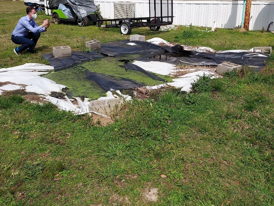 An example of wastewater disposal problems in Lowndes County, Alabama.