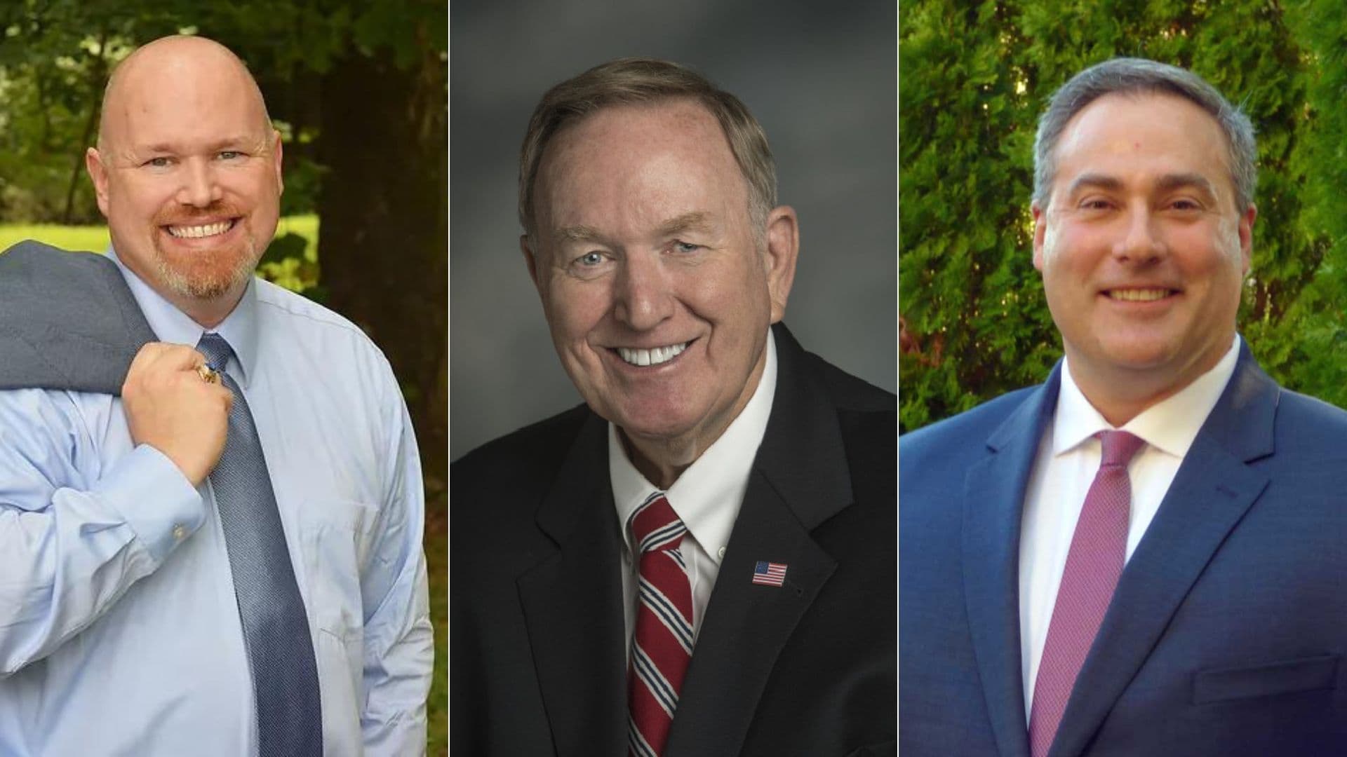 Phillip Rigsby, left; Tom Butler, center; and David Cole, right.