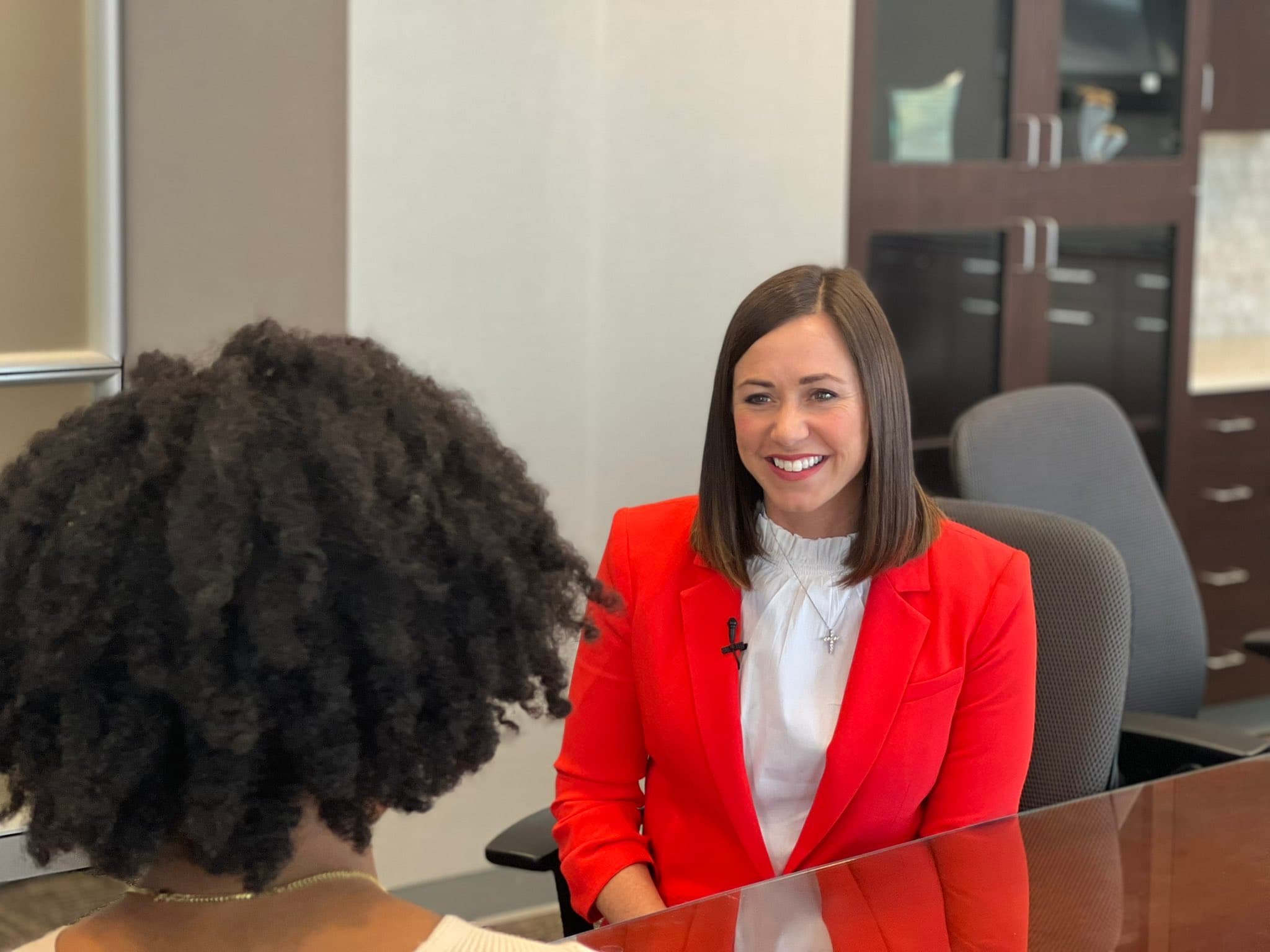 Senator-elect Katie Britt during an interview.
