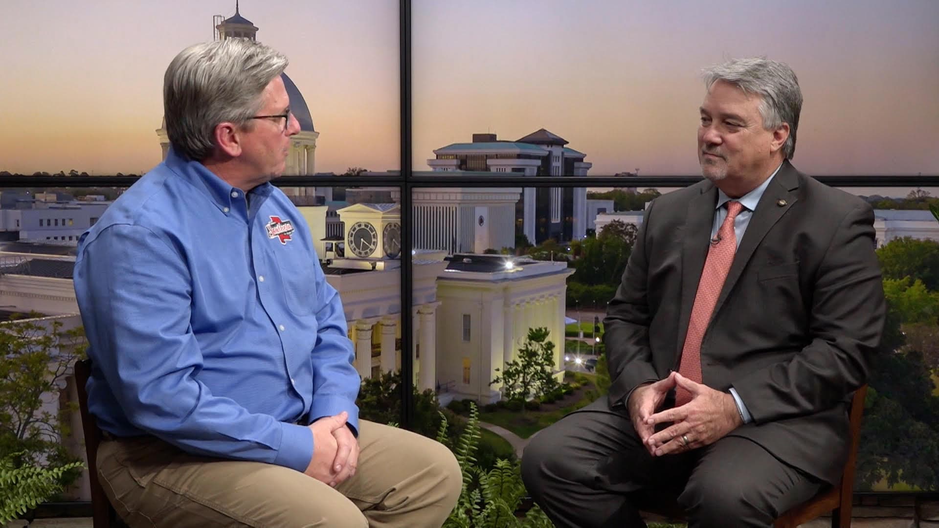 Simply Southern TV co-host Kevin Worthington interviews Rep. Nathaniel Ledbetter, R-Rainsville, who will take on a new role as Speaker of the House when the Legislature convenes in March.