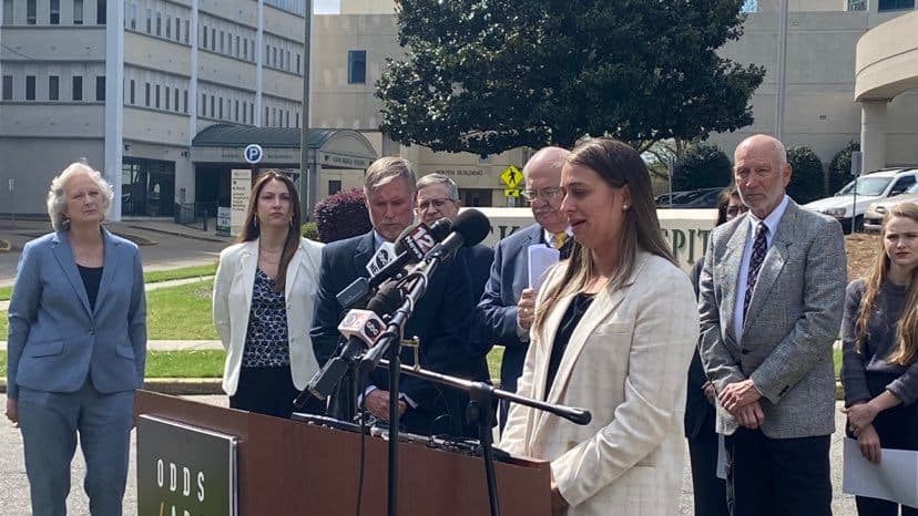 Montgomery native Lauren Littlefield tells media about her brother, Chase, who overdosed on a fentanyl-laced drug at just 18 years old. (Jacob Holmes/APR)