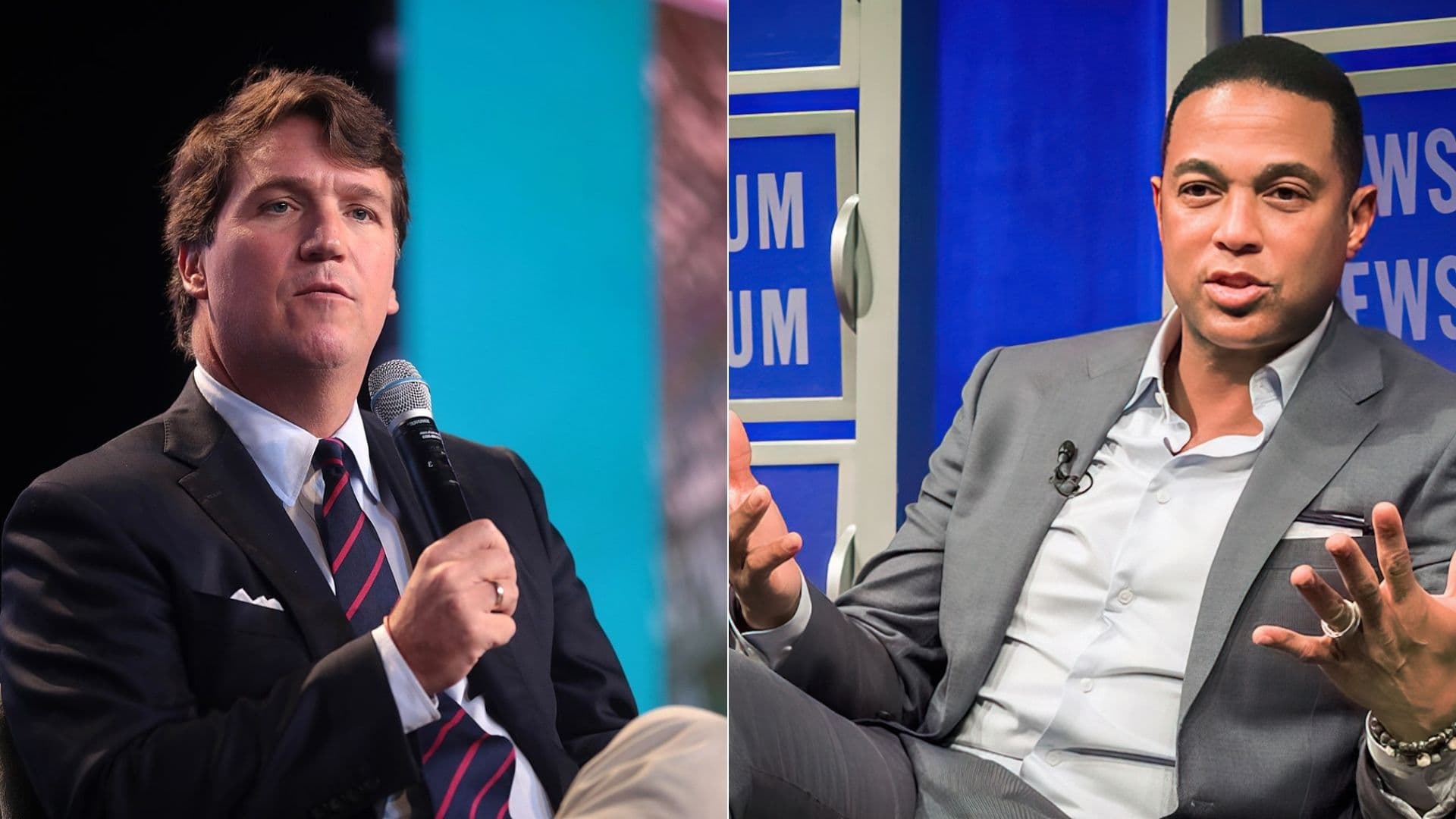 Tucker Carlson, left, and Don Lemon, right.