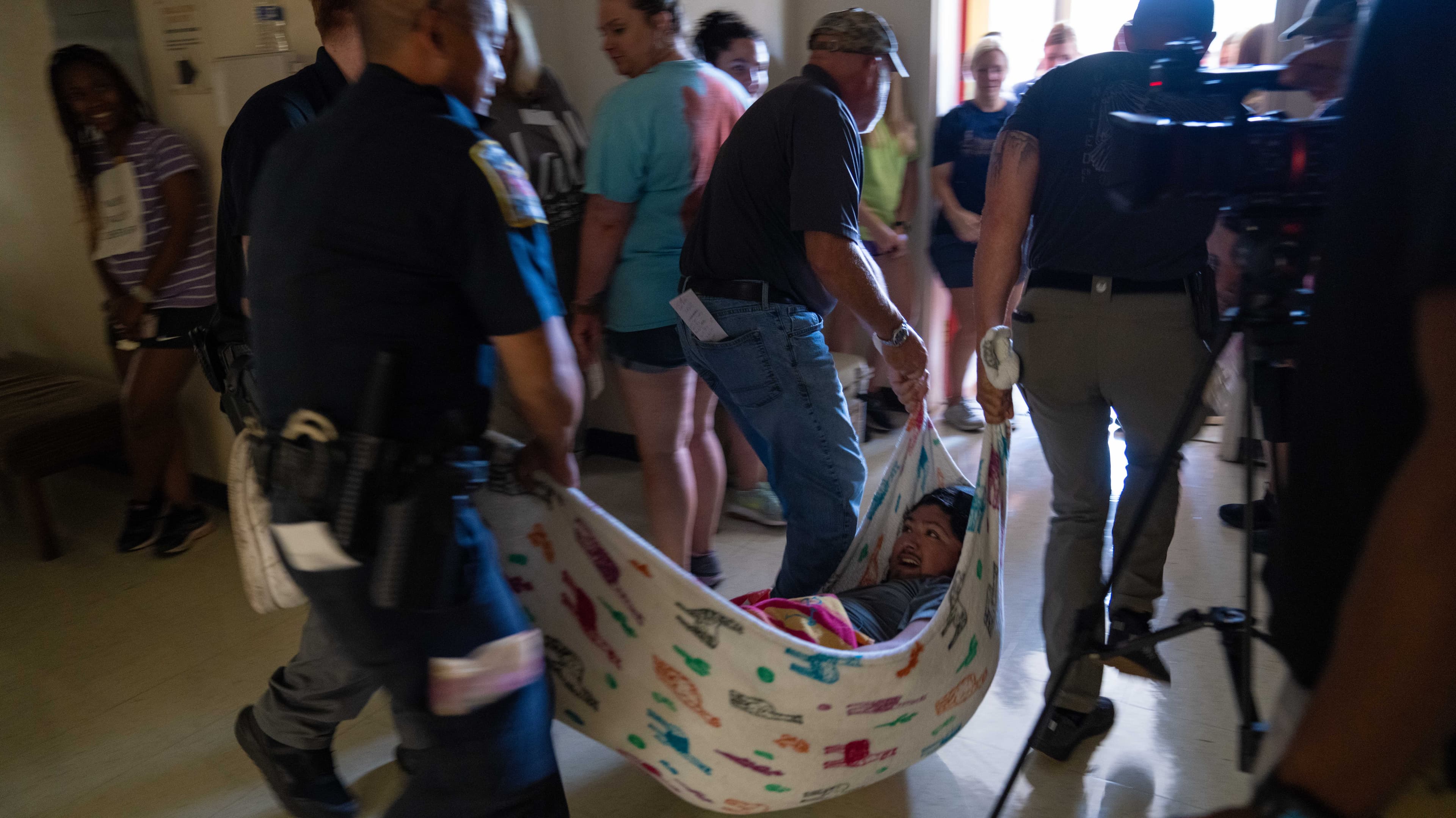 Law enforcement officials across 10 entities in Alabama and Mississippi participated in a series of active shooter mass casualty training exercises at Jefferson State Community College on Saturday, June 10.