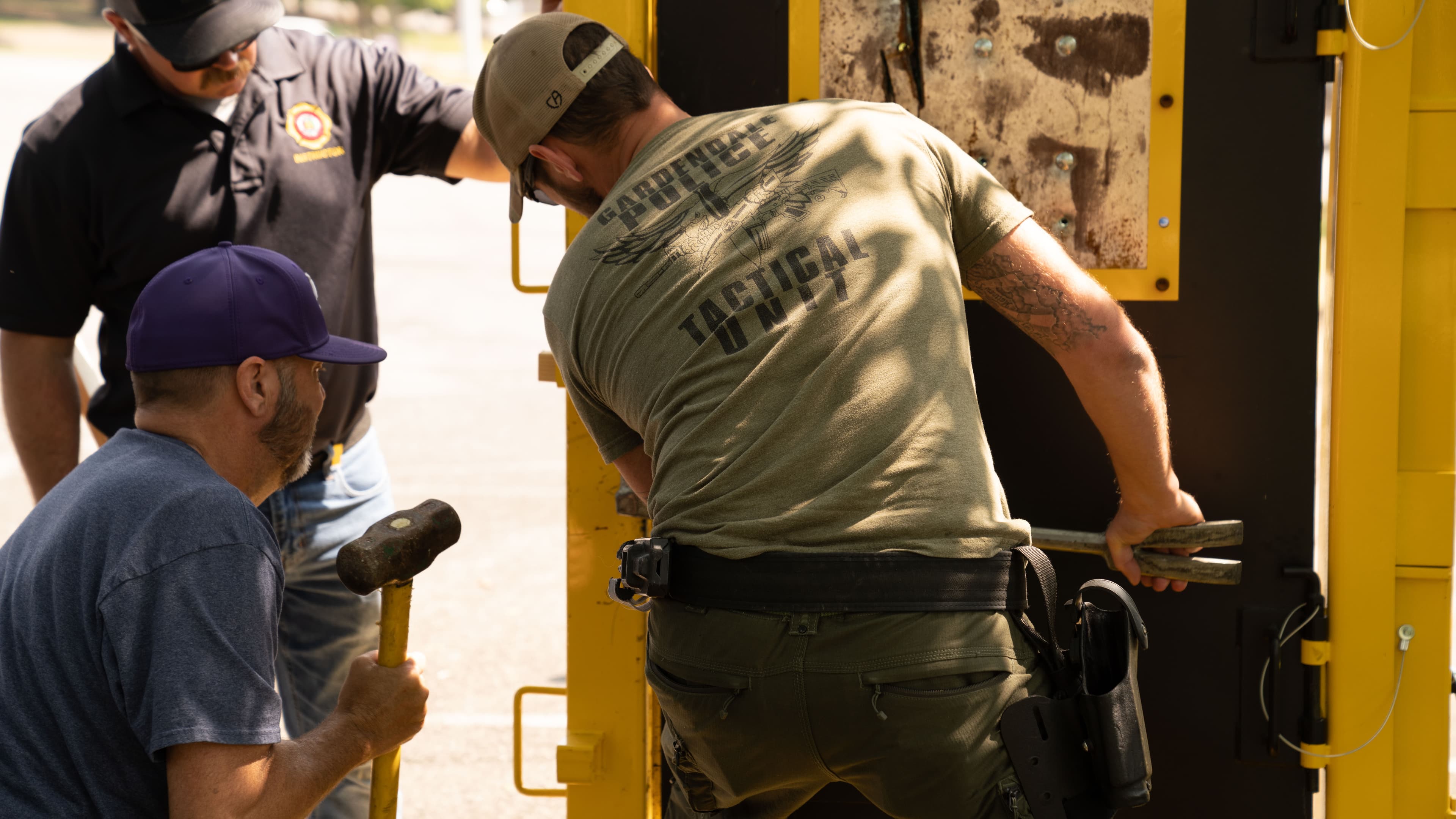 Law enforcement officials across 10 entities in Alabama and Mississippi participated in a series of active shooter mass casualty training exercises at Jefferson State Community College on Saturday, June 10.