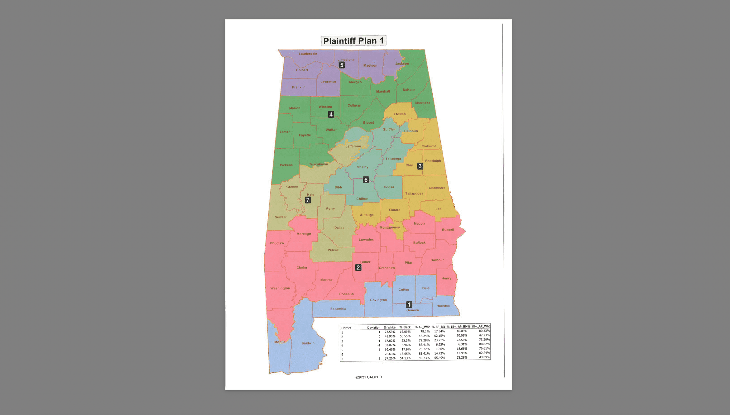 Plaintiffs in the Milligan v. Allen case urged lawmakers to pass Plaintiff Map 1 from the case, which has already been considered by the court as a possible solution to Alabama's racially gerrymandered map.