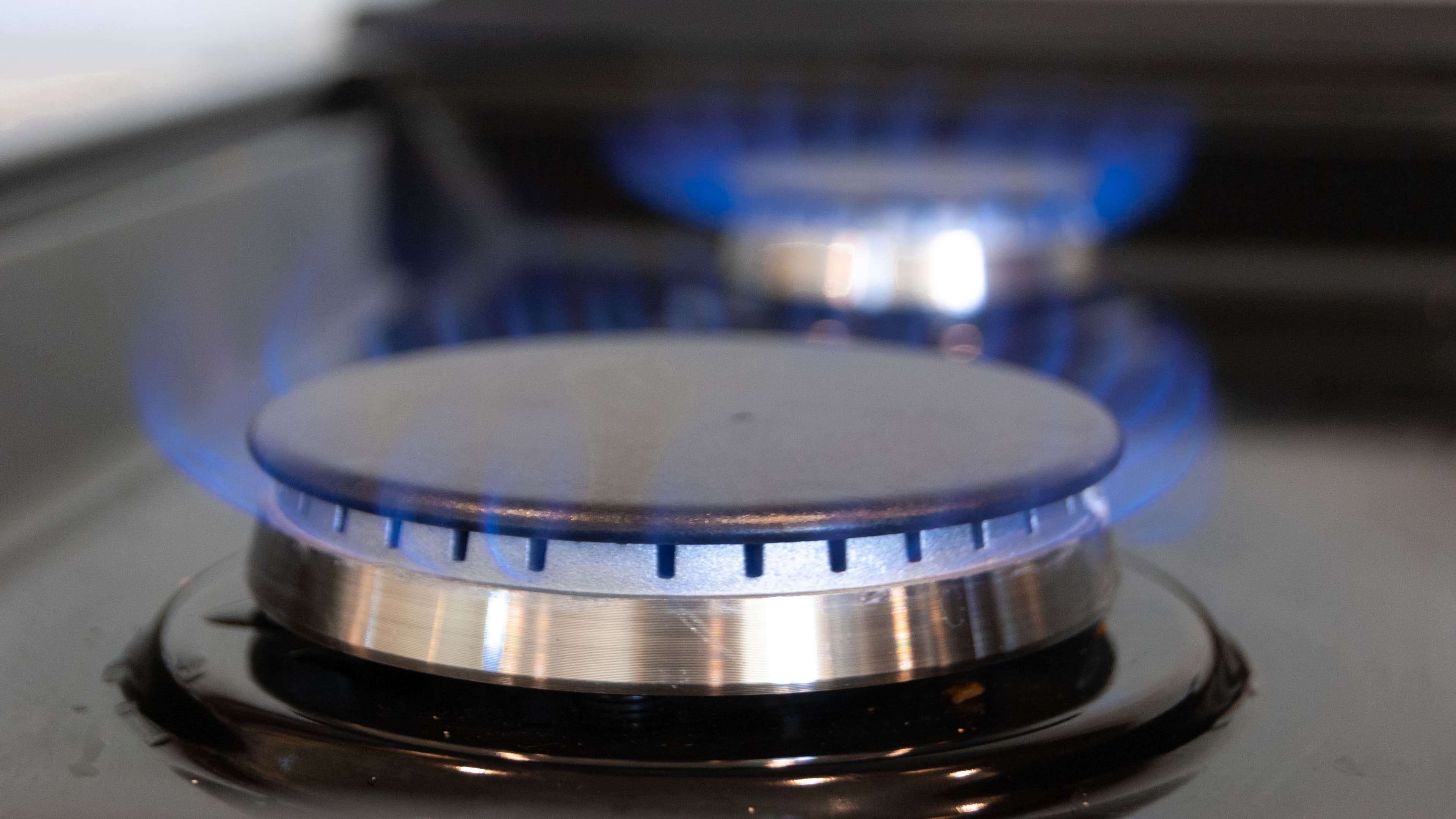 A gas stove