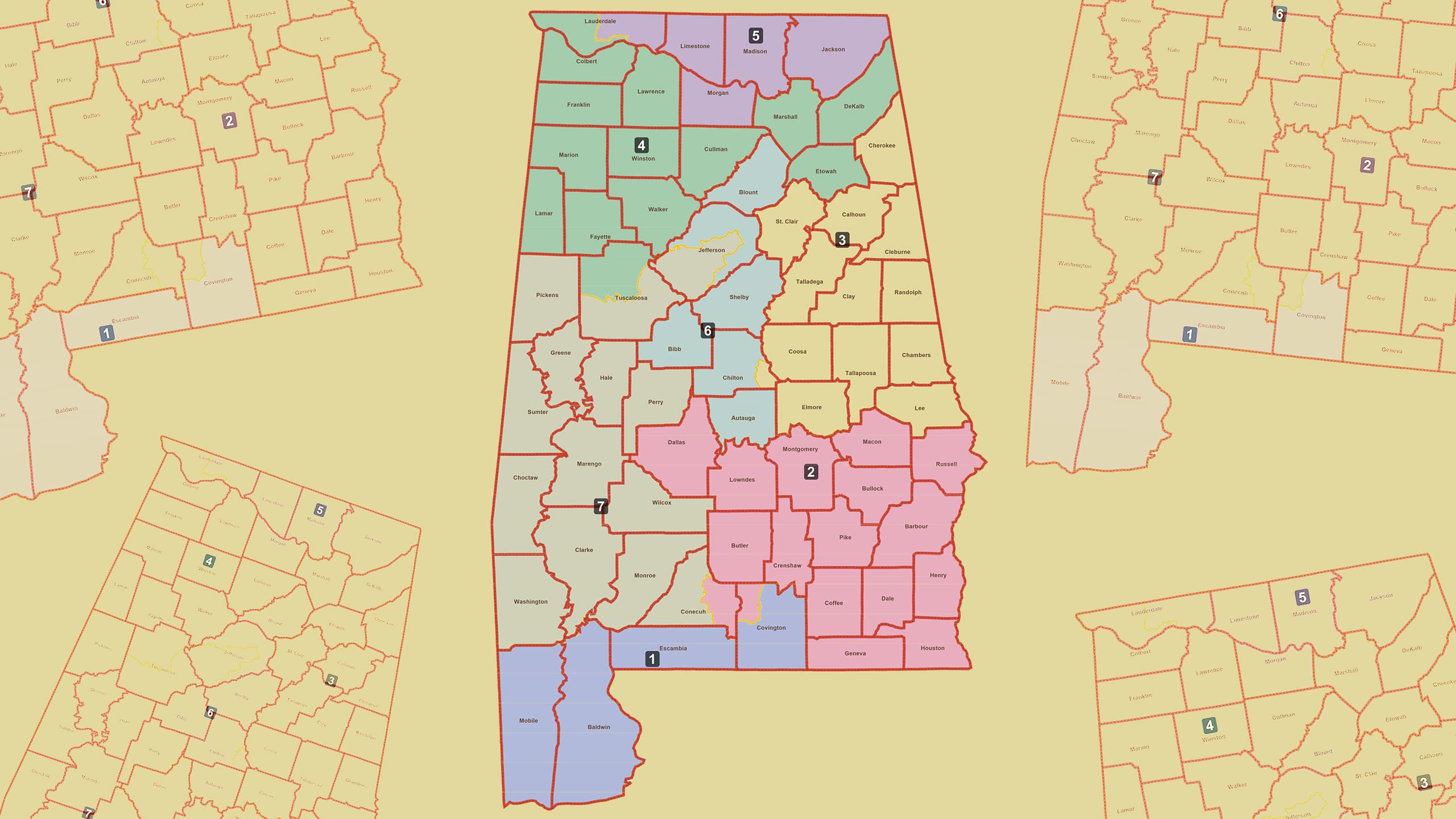 Reapportionment Committee co-chairs Rep. Chris Pringle, R-Mobile, and Sen. Steve Livingston, R-Scottsboro, introduced the “Communities of Interest Plan."