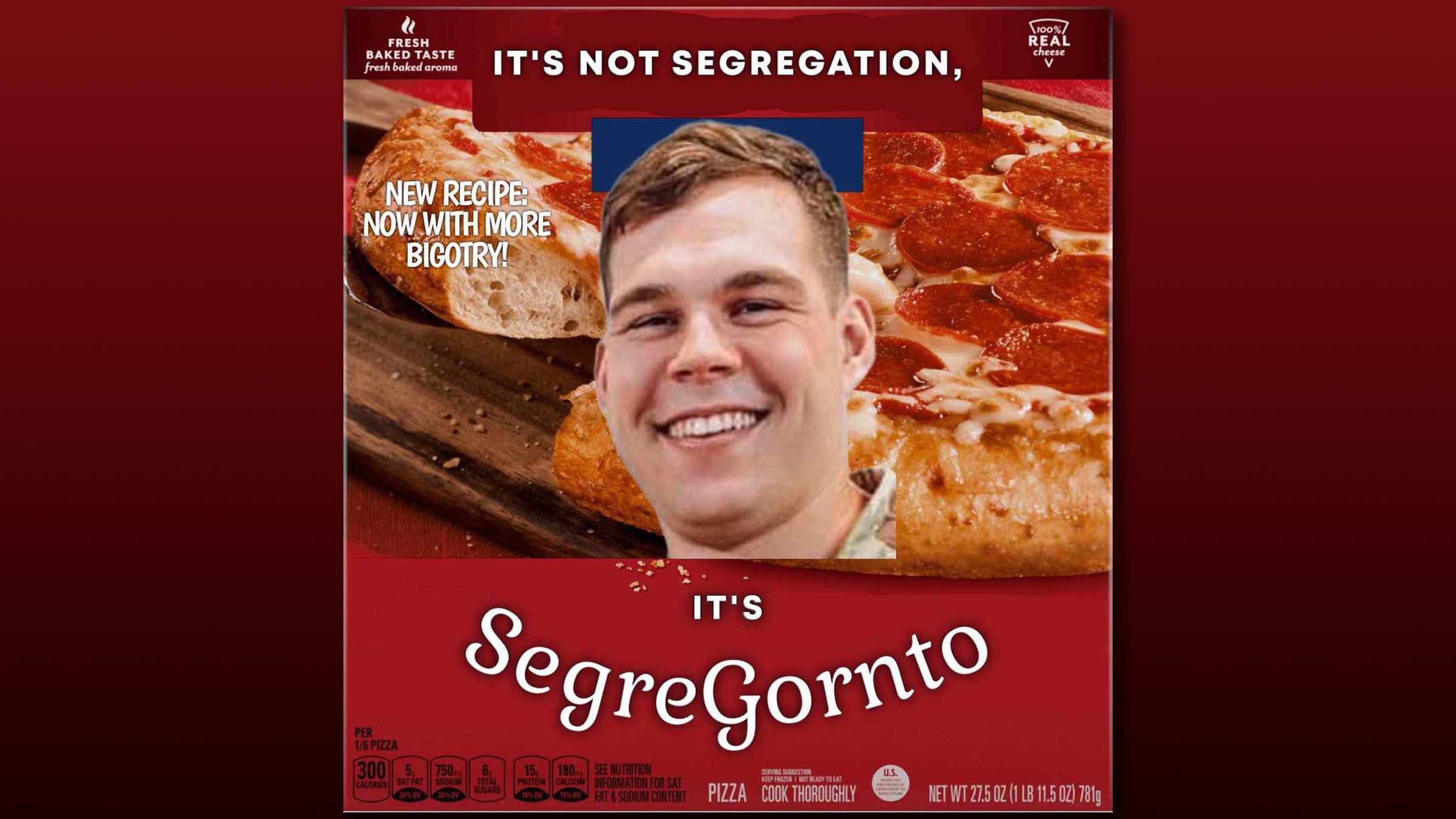 A meme circulated by Prattville citizens on Facebook pokes fun at Prattville Councilman Blair Gornto for a flub during Tuesday's council vote on a contract for services with the library. Gornto started to suggest the books would be "segregated" before catching himself mid-word and stopping himself, using the word "moved" instead.
