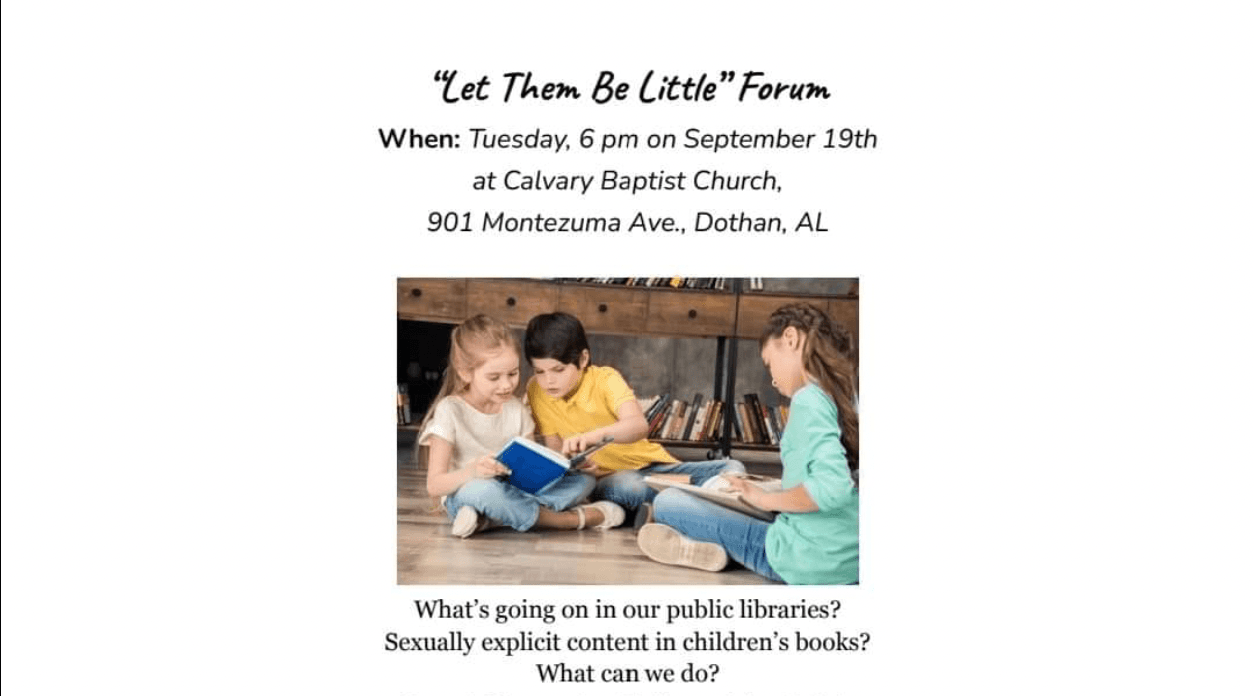 Let them be little forum