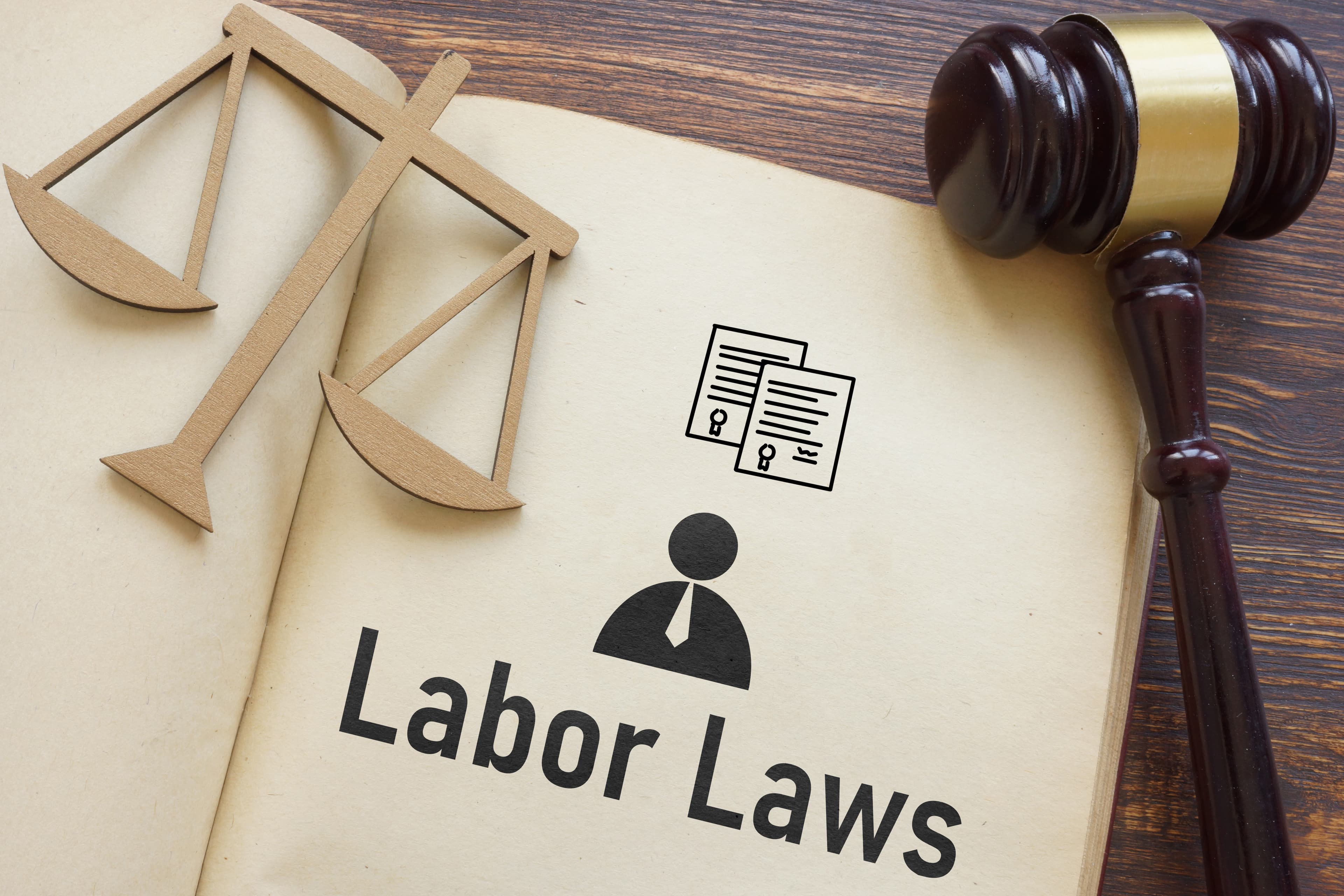Labor Laws is shown using a text